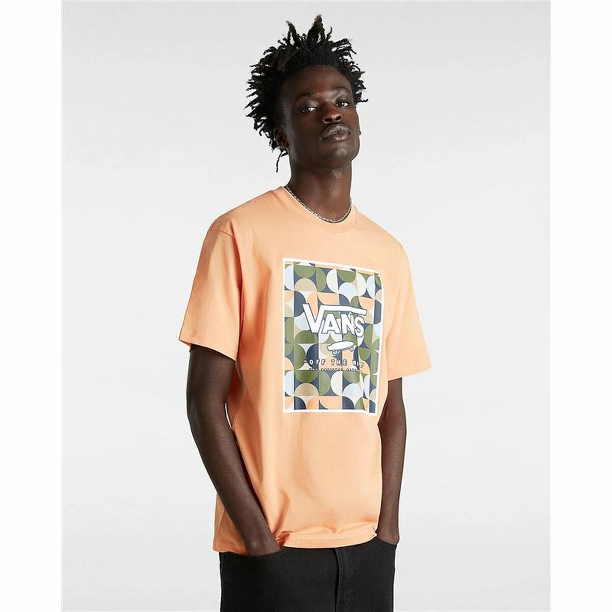 Menâs Short Sleeve T-Shirt Vans VN0A5E7YD051 Orange
