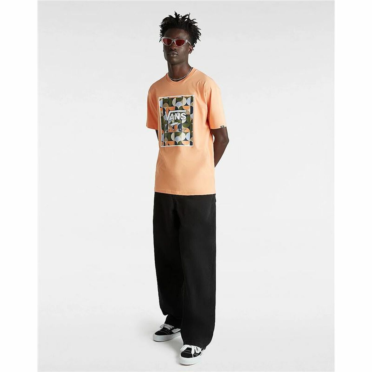 Menâs Short Sleeve T-Shirt Vans VN0A5E7YD051 Orange