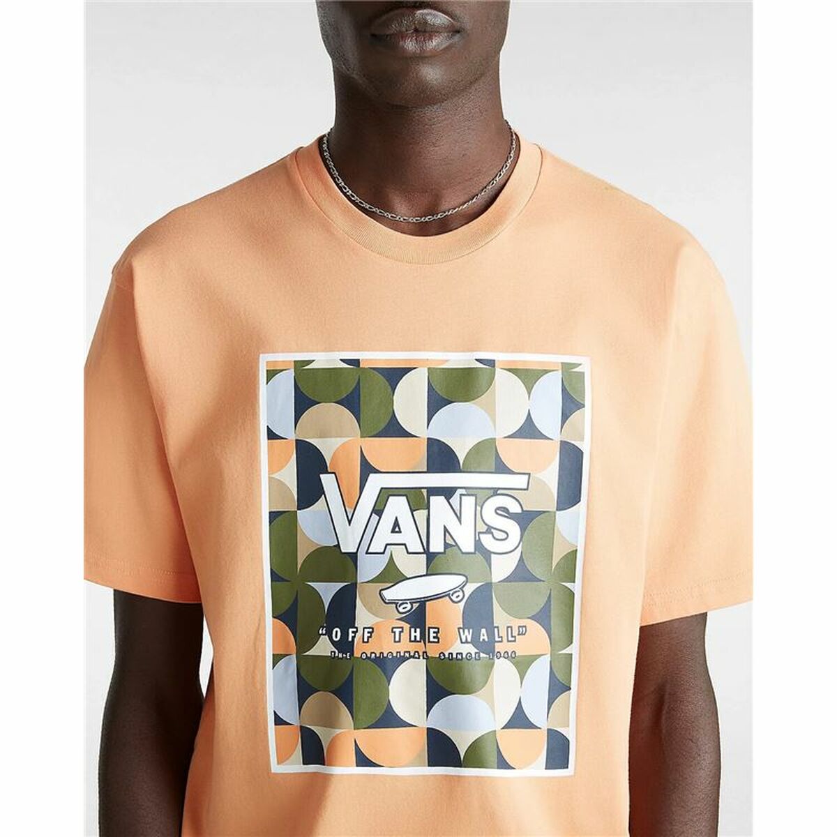 Menâs Short Sleeve T-Shirt Vans VN0A5E7YD051 Orange