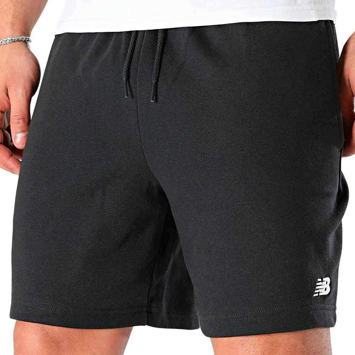 Sports Shorts New Balance SPORT ESSENTIALS FRENCH TERY SHORT 7 MS41520 Black