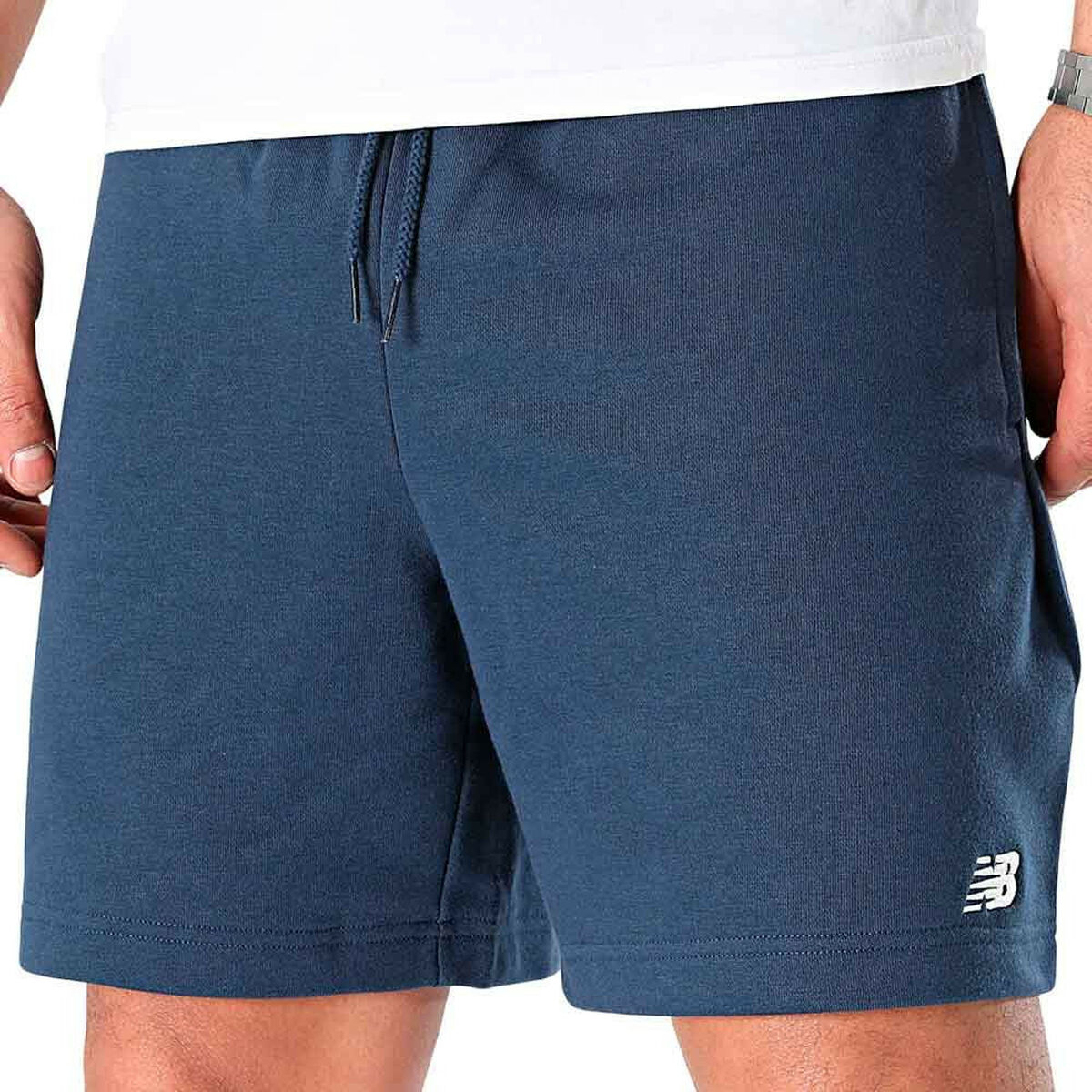 Sports Shorts New Balance SPORT ESSENTIALS FRENCH TERY SHORT 7 MS41520 NNY Navy Blue
