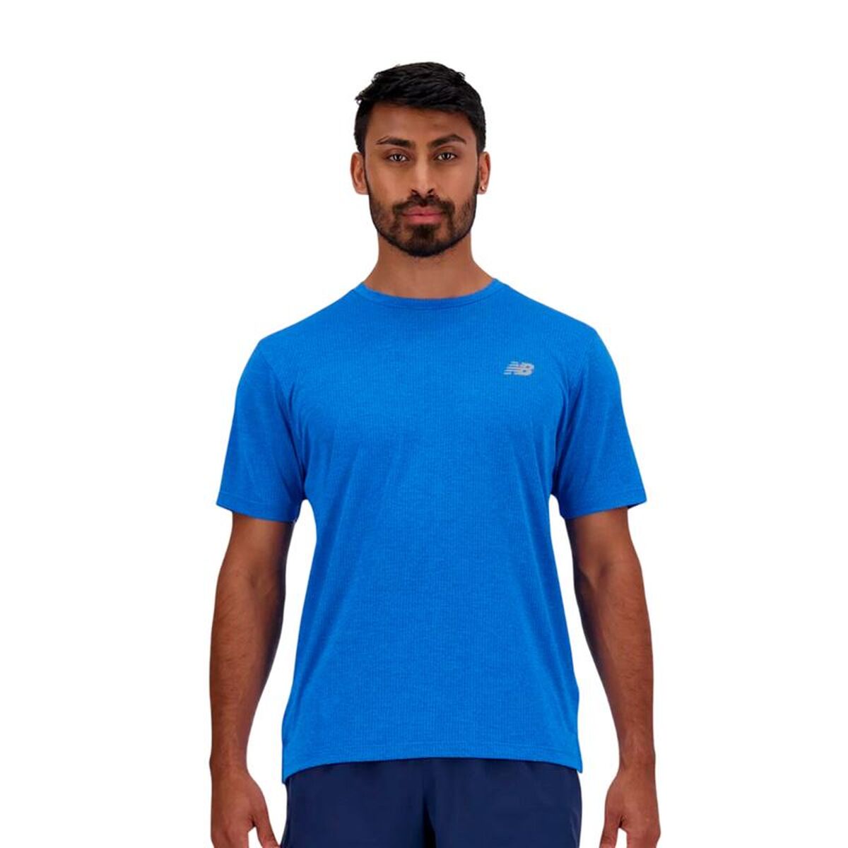 Men’s Short Sleeve T-Shirt New Balance Athletics Blue Men’s Short Sleeve T-Shirt New Balance Athletics Blue
