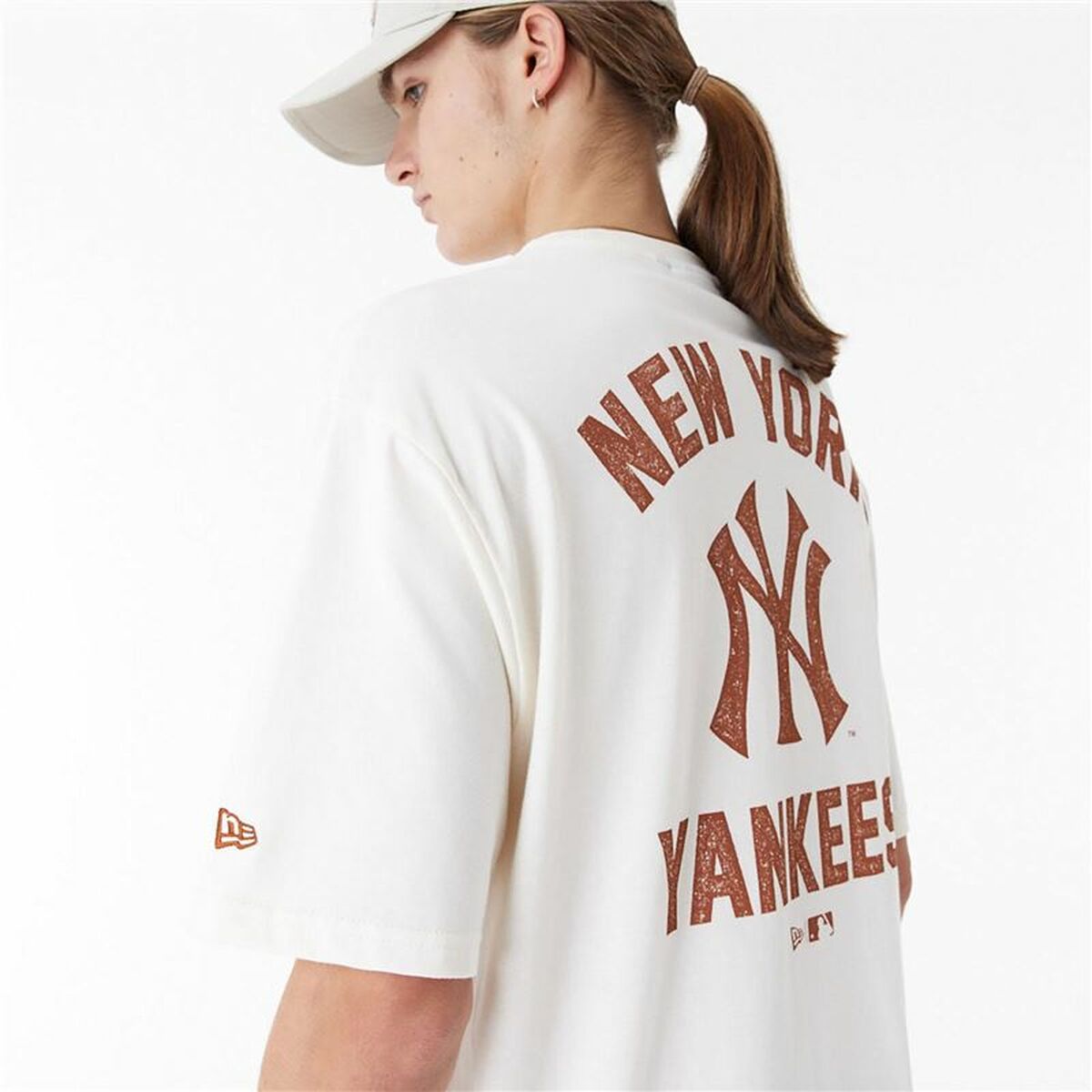 Men’s Short Sleeve T-Shirt New Era  WORDMARK OS TEE NEYYAN 60435536  White (XL)