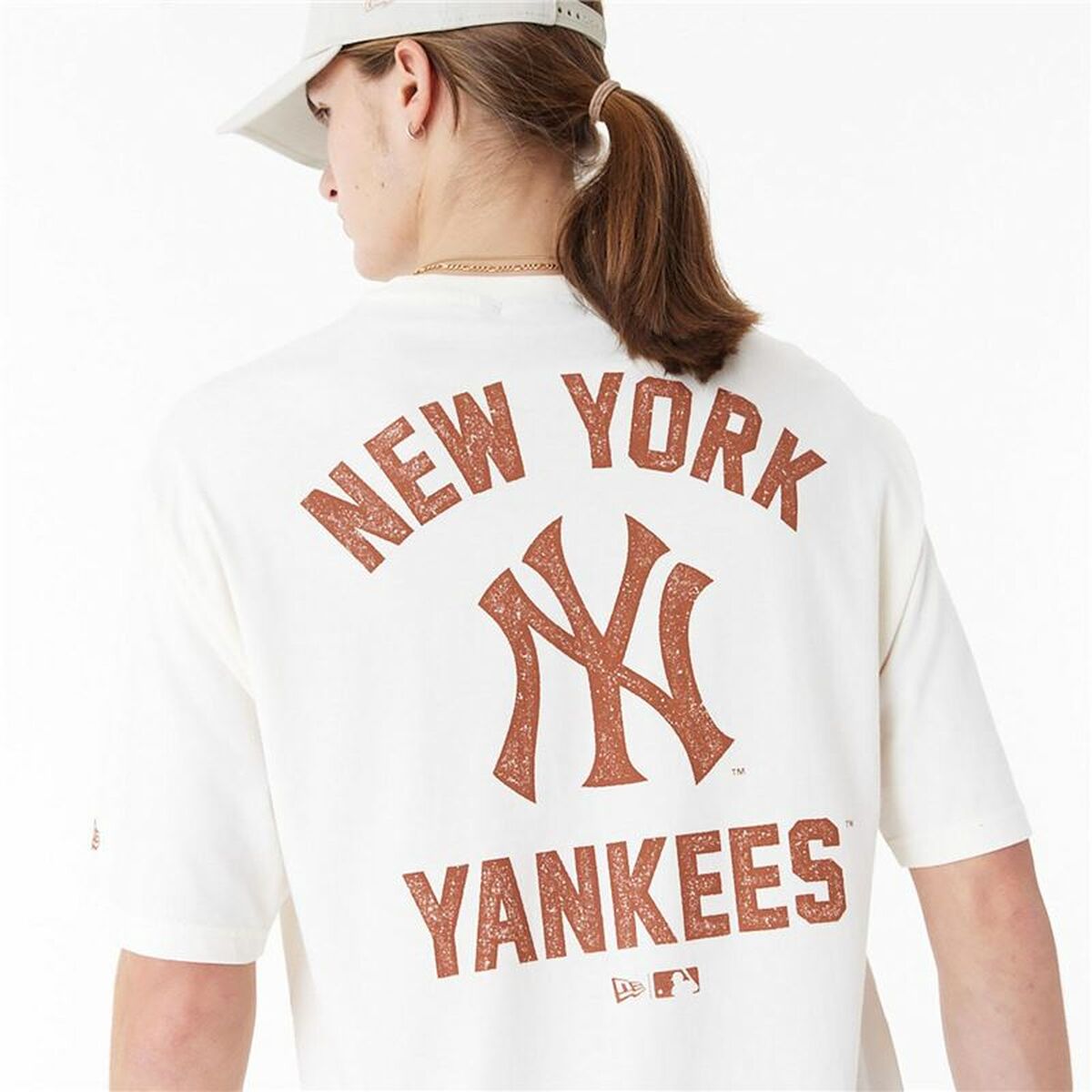 Men’s Short Sleeve T-Shirt New Era  WORDMARK OS TEE NEYYAN 60435536  White (XL)