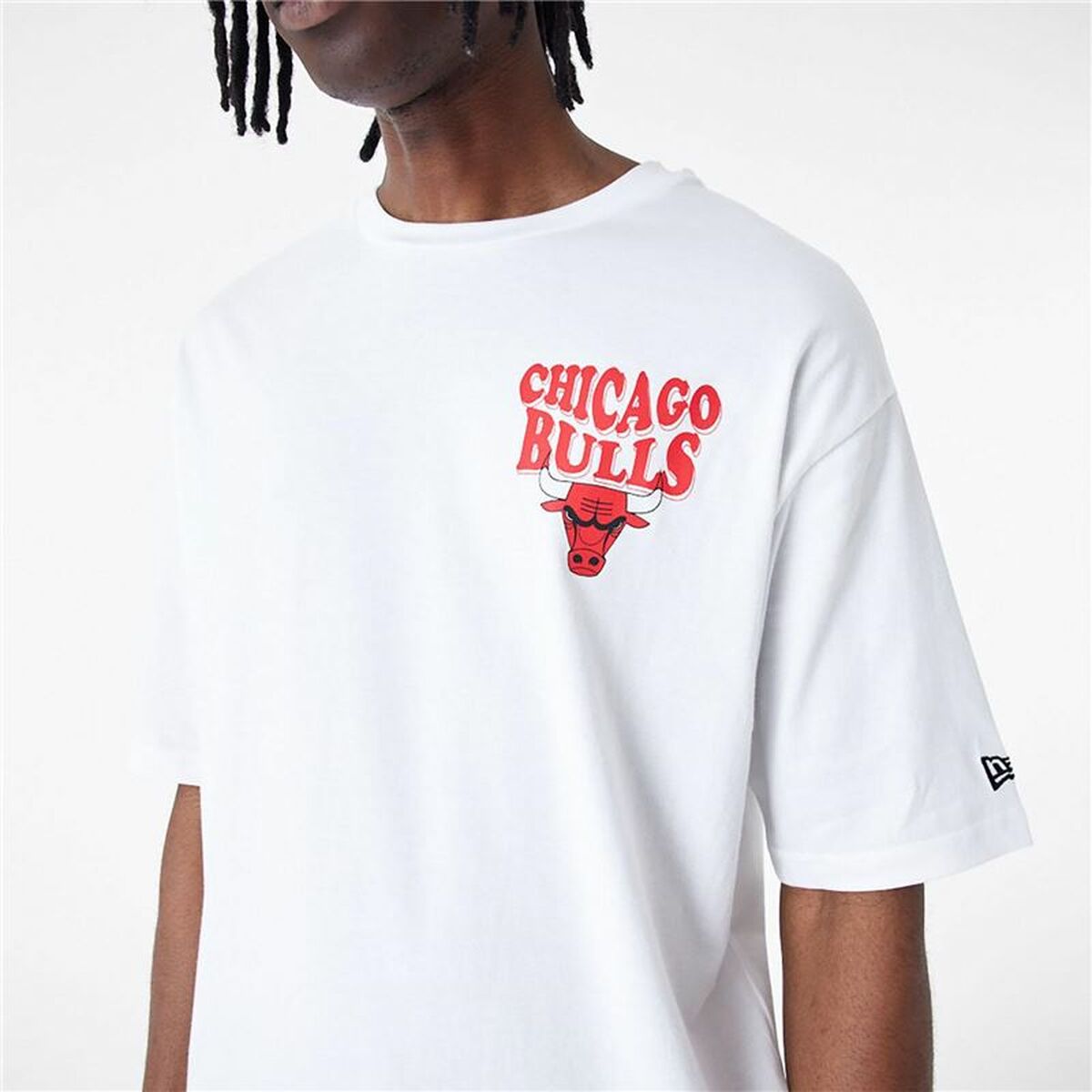 Men’s Short Sleeve T-Shirt New Era  SCRIPT OS TEE CHIBUL 60435518 White (M)
