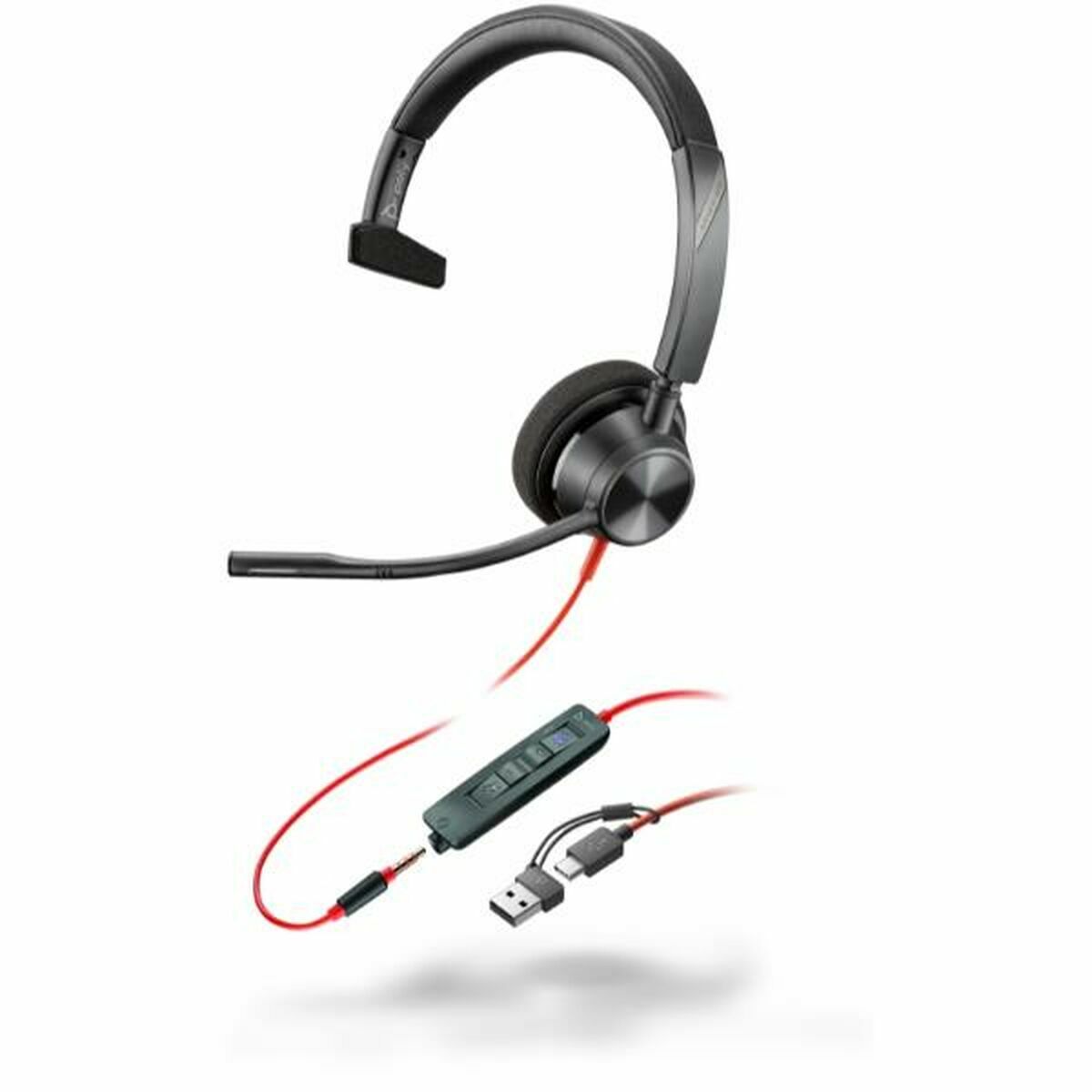 Headphones Poly 8X218AA Black