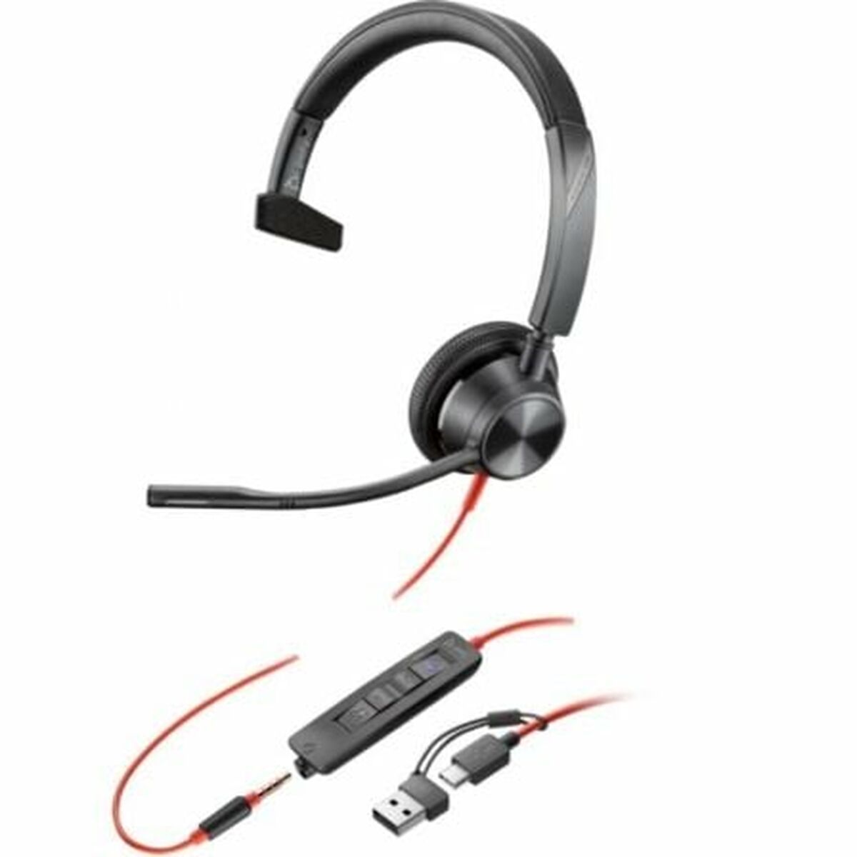 Headphones Poly 8X218AA Black