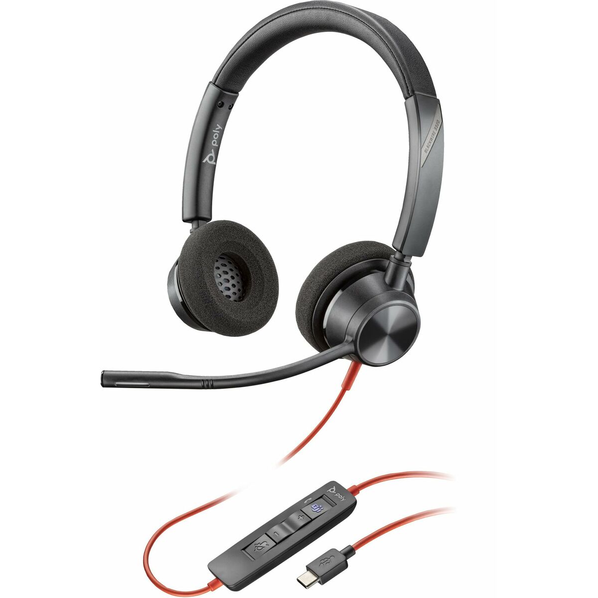 Headphones Poly 8X220AA Black