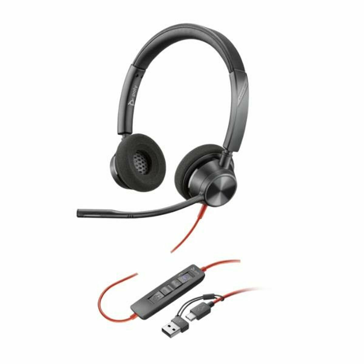 Headphones Poly 8X220AA Black