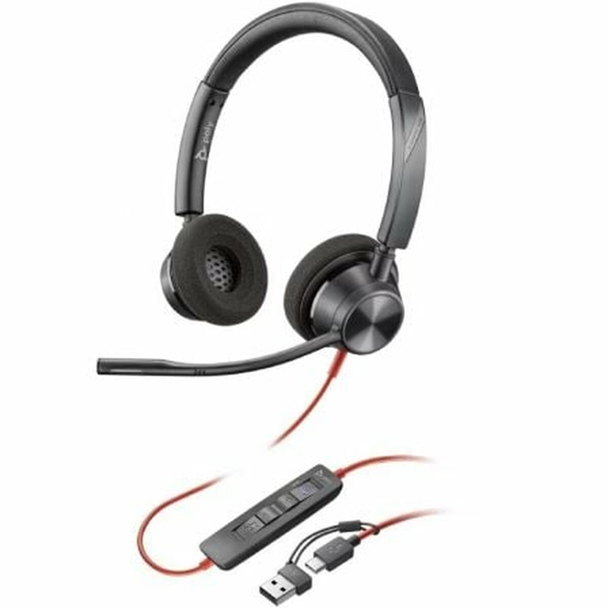 Headphones Poly 8X220AA Black