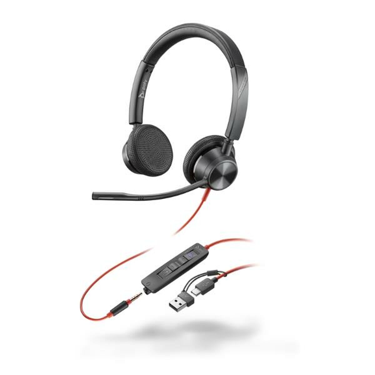 Headphones Poly 8X222AA Black
