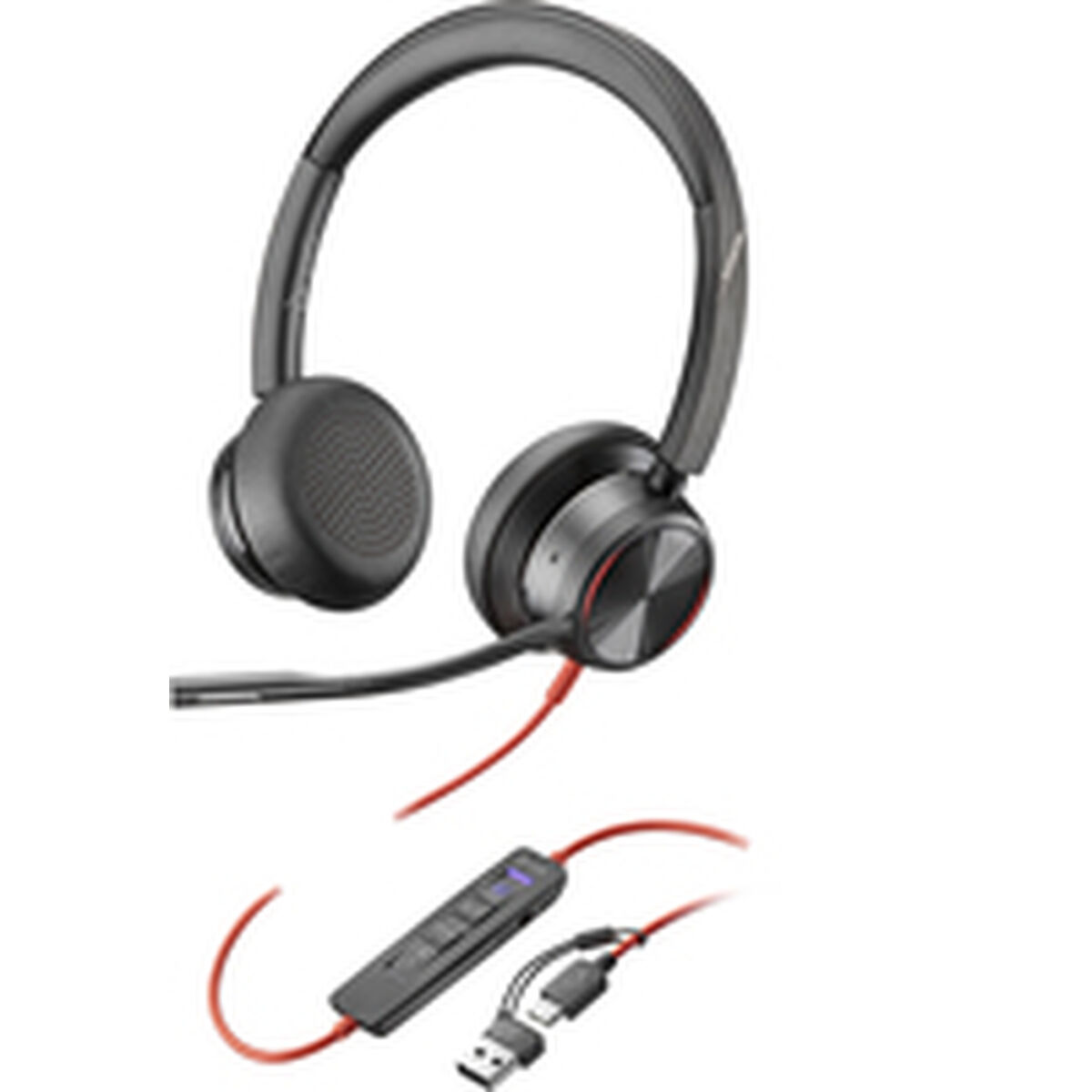 Headphones with Microphone Poly 8X225AA Black