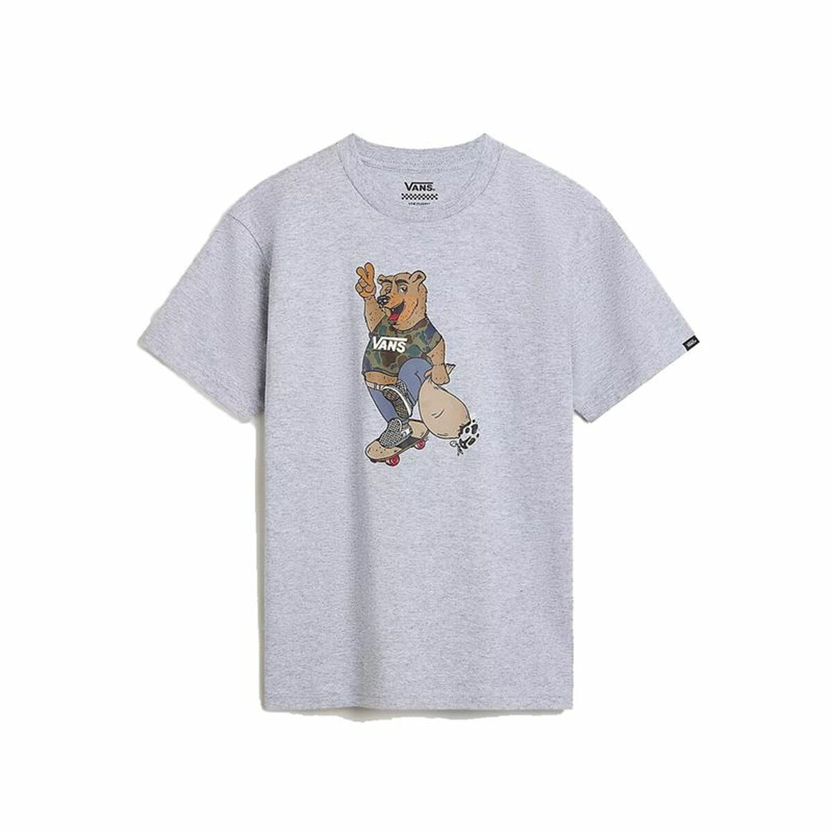 Child’s Short Sleeve T-Shirt Vans Peace Oso Crew Grey Child’s Short Sleeve T-Shirt Vans Peace Oso Crew Grey