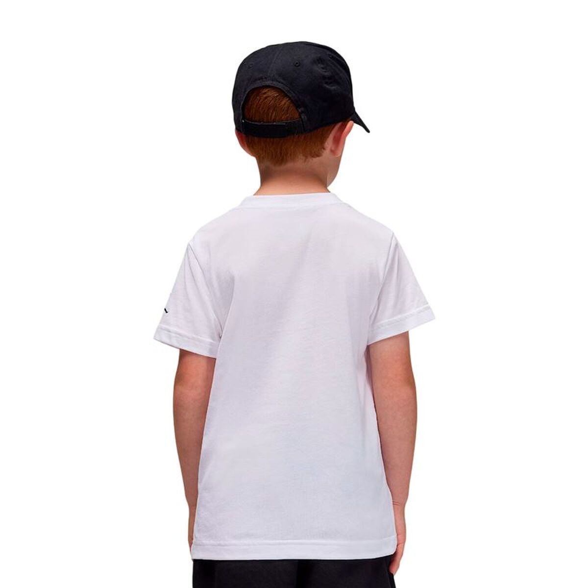 Child’s Short Sleeve T-Shirt Jordan Mj Wordmark Emb Crew White