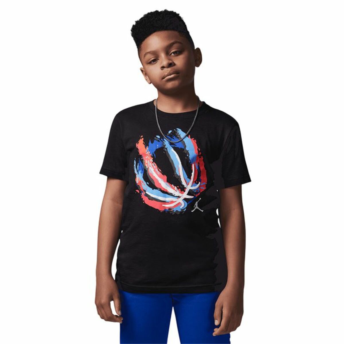 Child’s Short Sleeve T-Shirt Jordan Jdb Bball Fire Ss Black Child’s Short Sleeve T-Shirt Jordan Jdb Bball Fire Ss Black