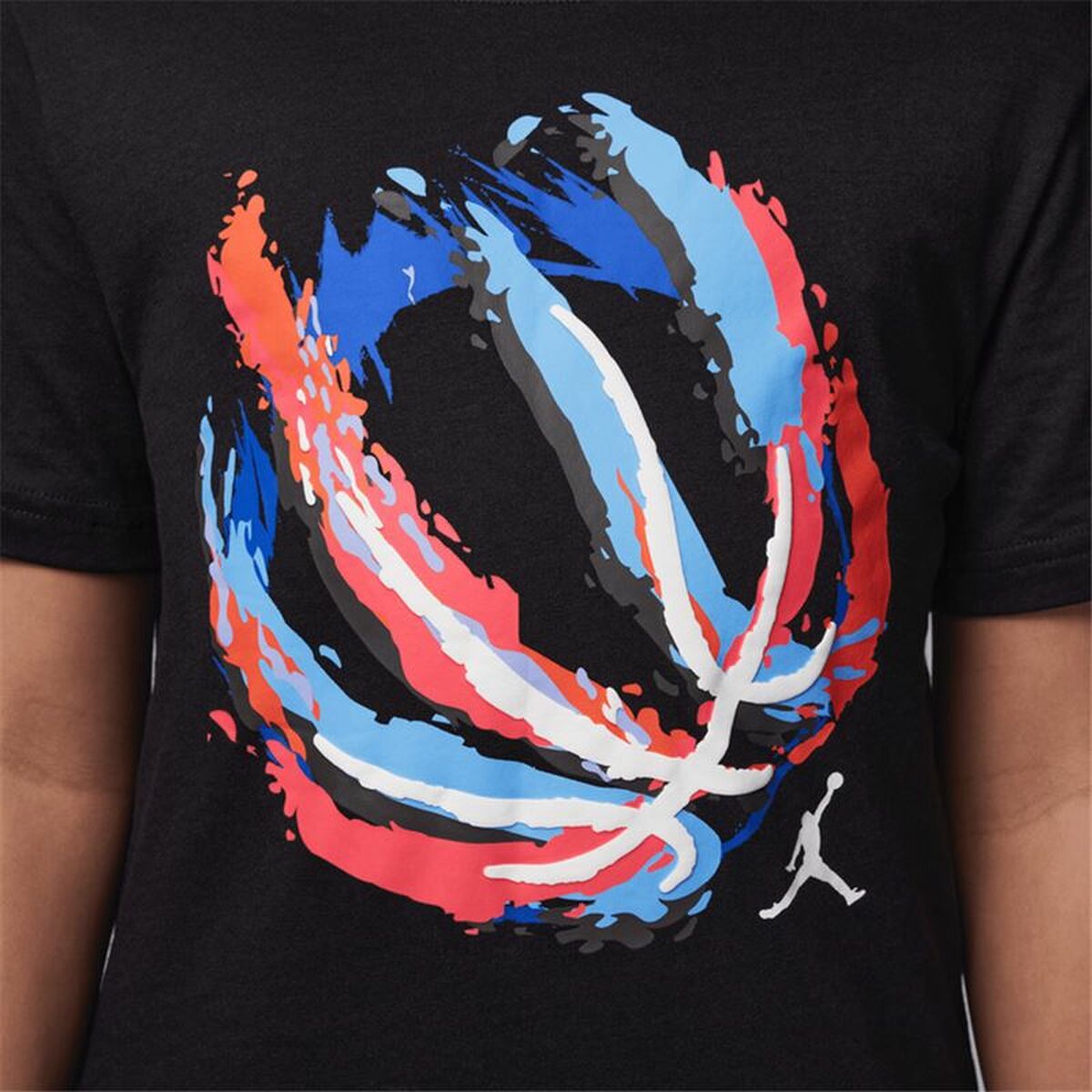 Child’s Short Sleeve T-Shirt Jordan Jdb Bball Fire Ss Black