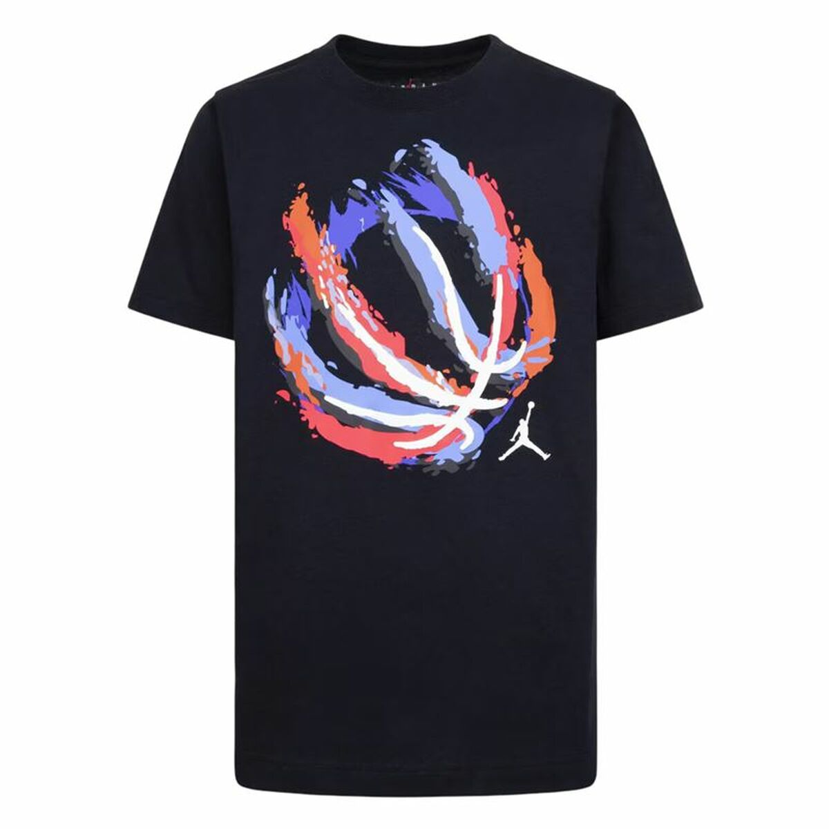 Child’s Short Sleeve T-Shirt Jordan Jdb Bball Fire Ss Black