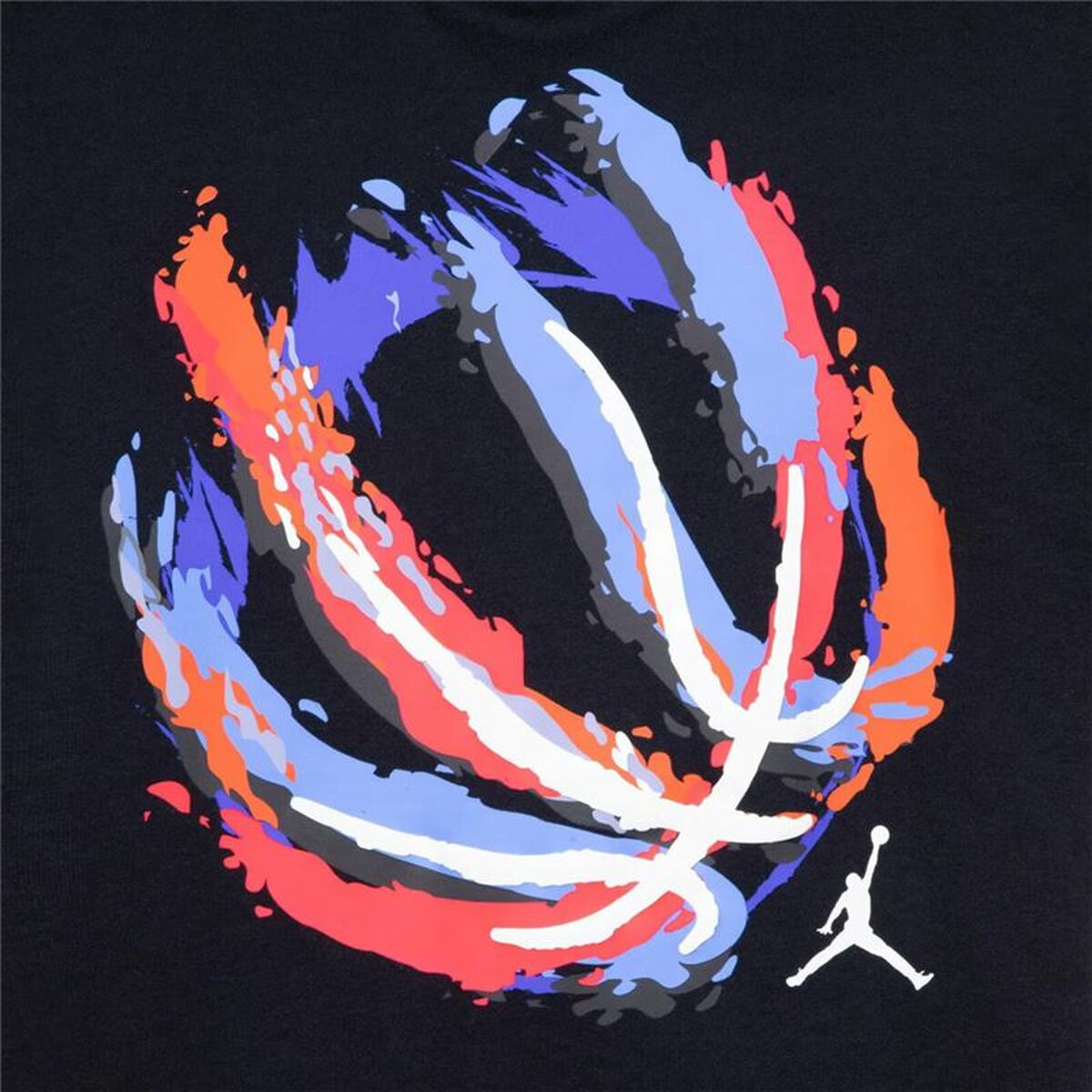 Child’s Short Sleeve T-Shirt Jordan Jdb Bball Fire Ss Black