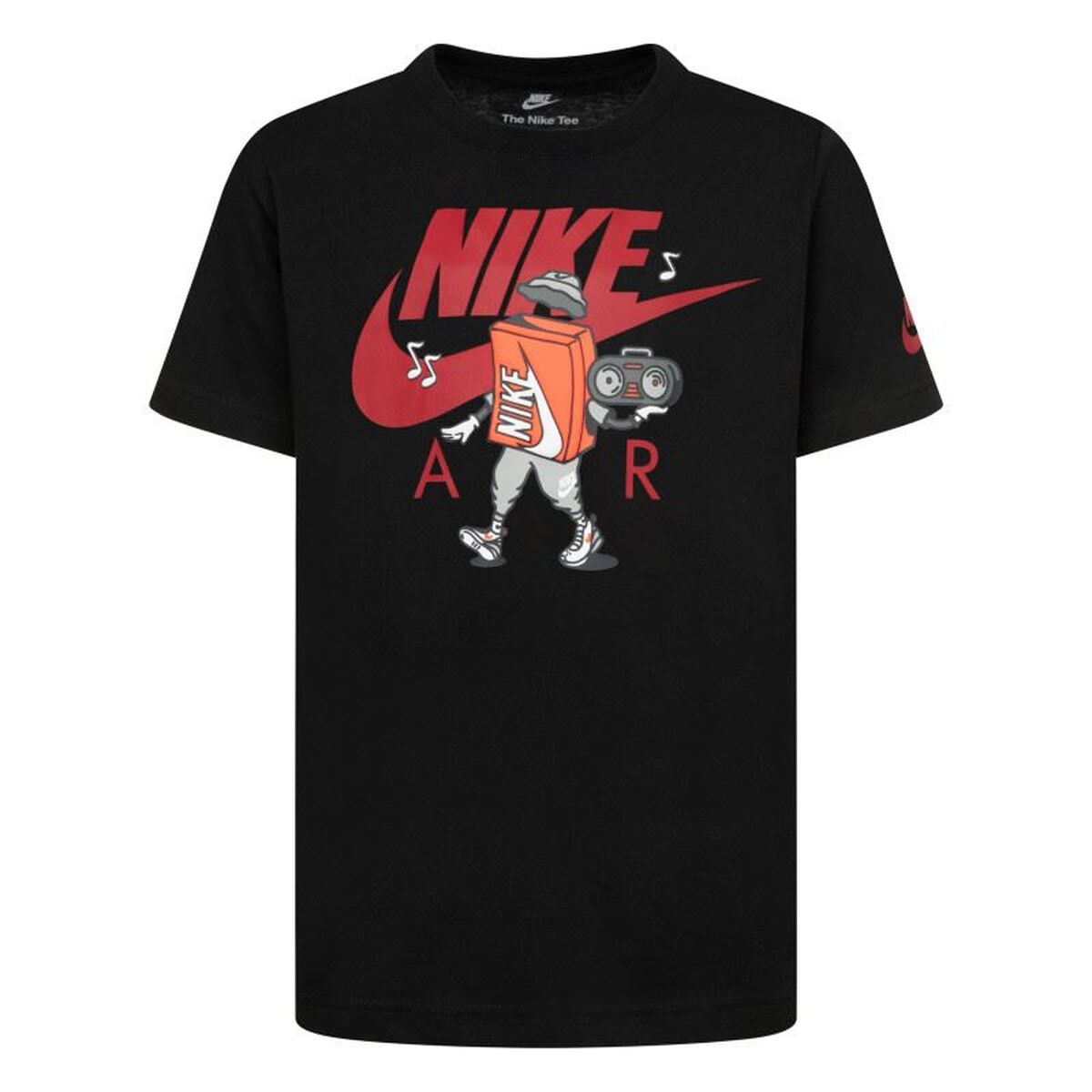 Child’s Short Sleeve T-Shirt Nike Air Boxy Black Child’s Short Sleeve T-Shirt Nike Air Boxy Black
