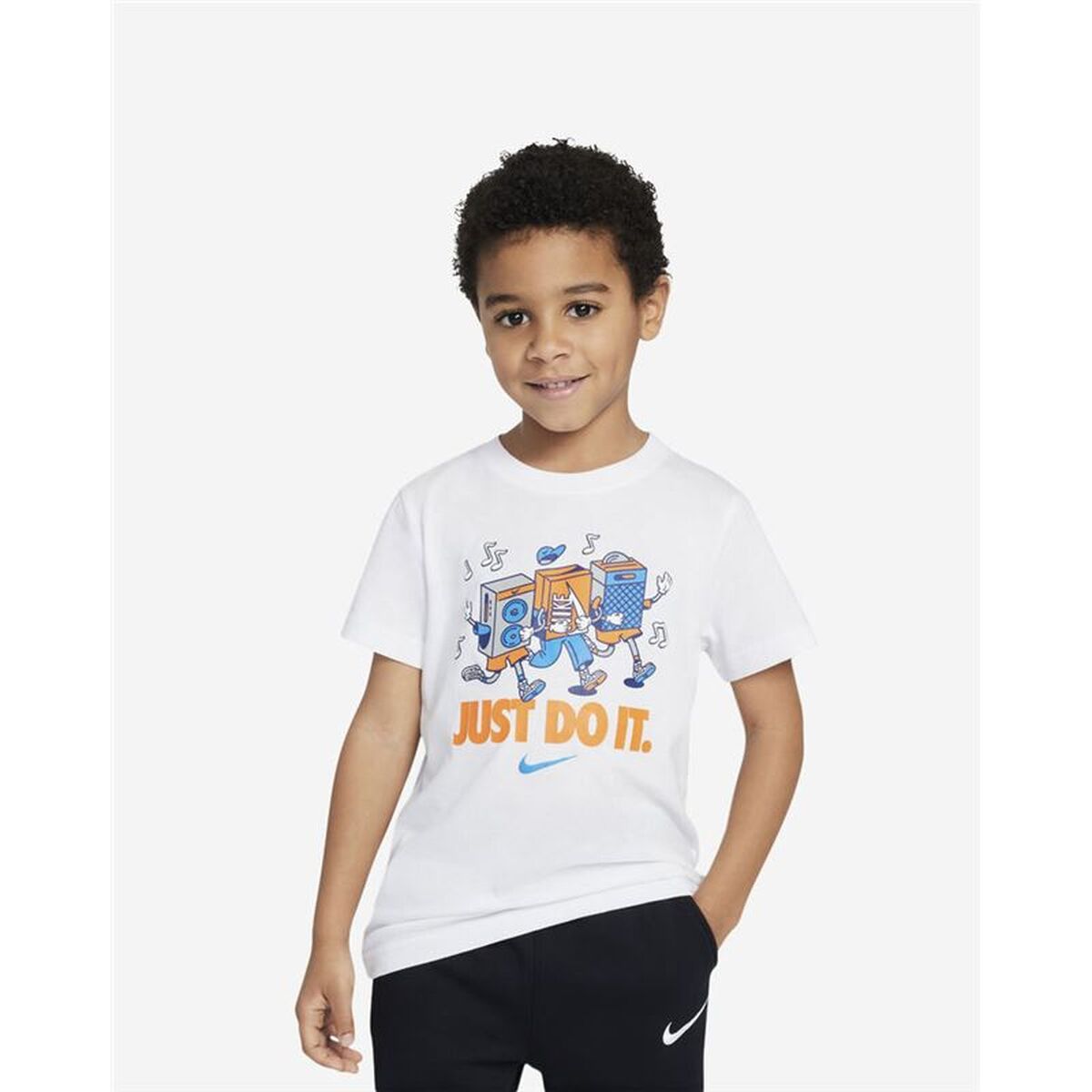 Child’s Short Sleeve T-Shirt Nike Nkb Music Boxy Pals Ss Tee