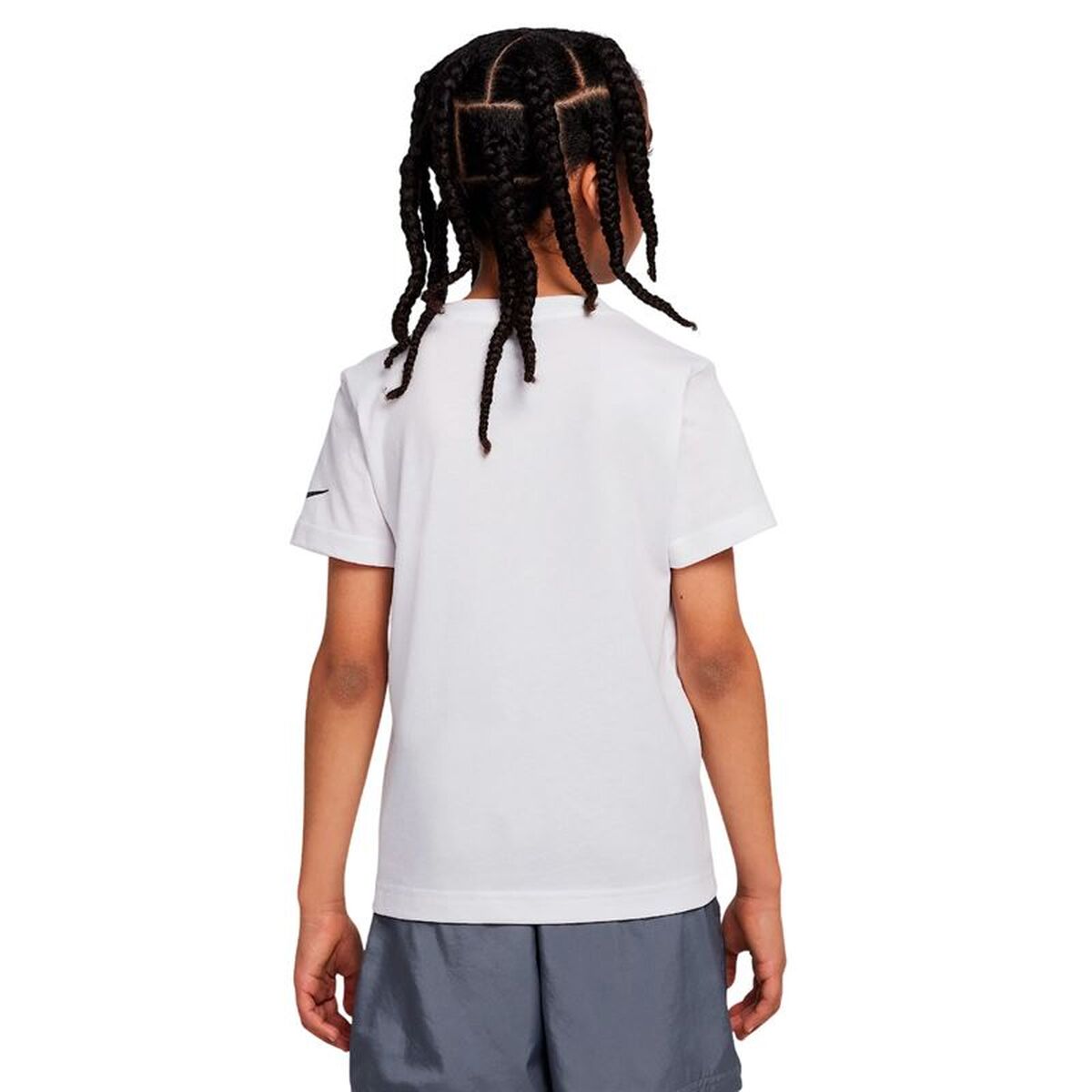 Child’s Short Sleeve T-Shirt Nike Sportswear Swoosh White