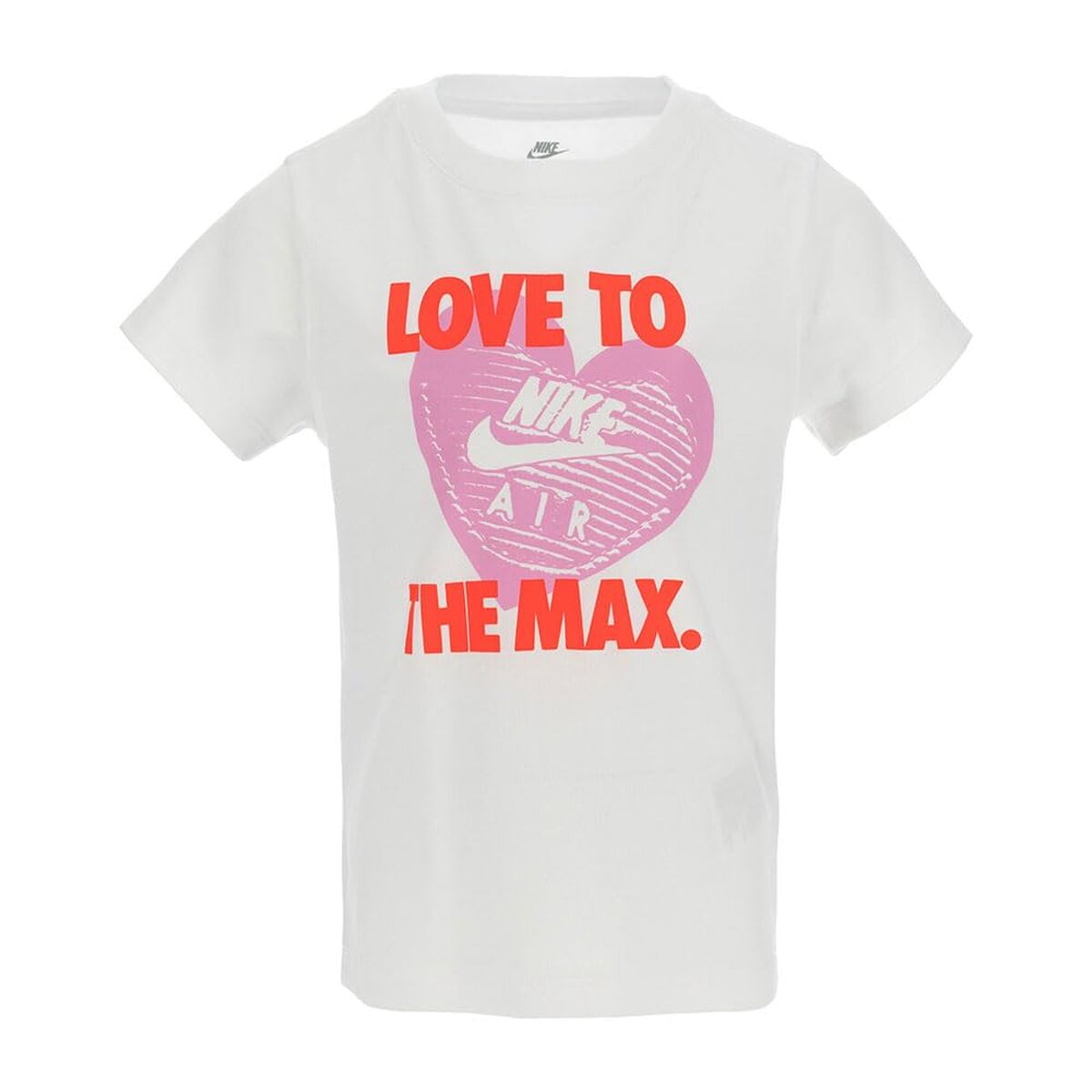 Child’s Short Sleeve T-Shirt Nike Nkg Love To The Max Graphic Te White Child’s Short Sleeve T-Shirt Nike Nkg Love To The Max Graphic Te White