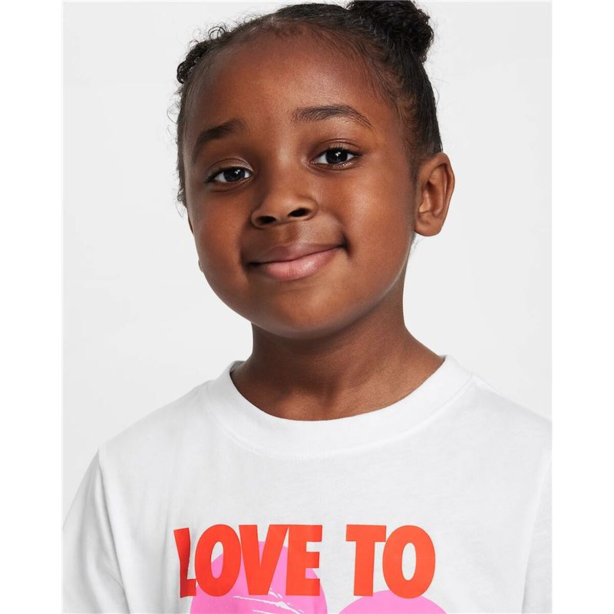 Child’s Short Sleeve T-Shirt Nike Nkg Love To The Max Graphic Te White