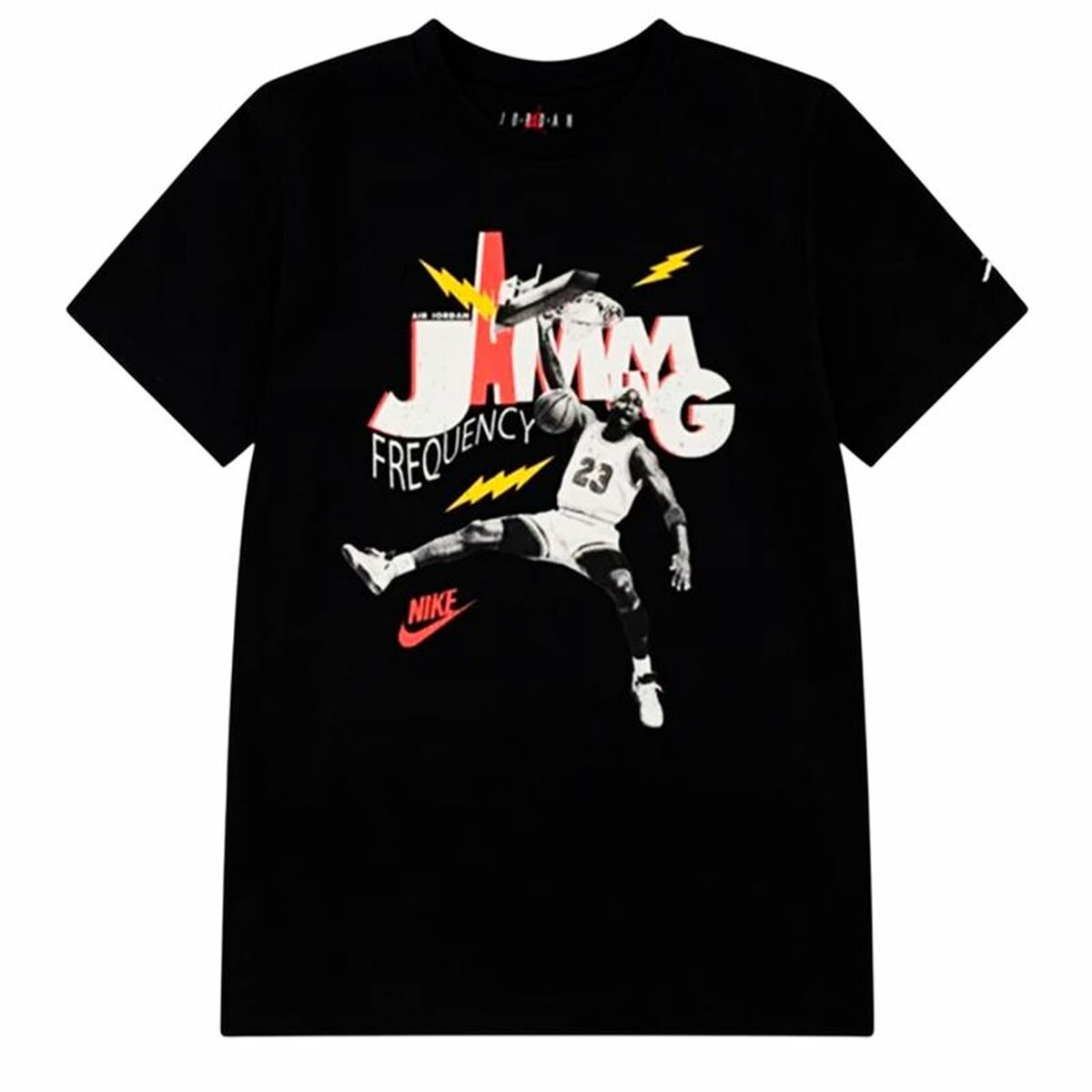 Child’s Short Sleeve T-Shirt Jordan Mj Jamming Ss Black