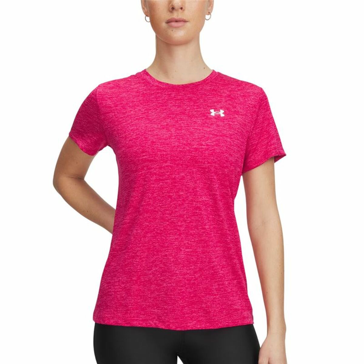 Men’s Short Sleeve T-Shirt Under Armour Tech Ssc- Twist Pink Men’s Short Sleeve T-Shirt Under Armour Tech Ssc- Twist Pink