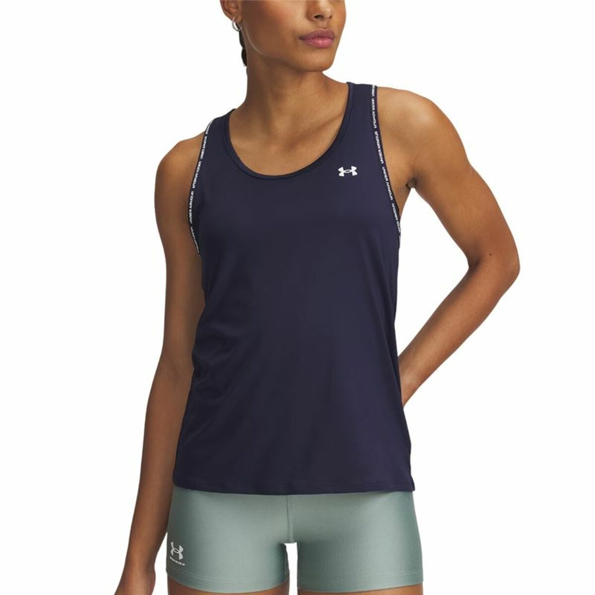 Tank Top Women Under Armour Tech Navy Blue (XS) Tank Top Women Under Armour Tech Navy Blue (XS)