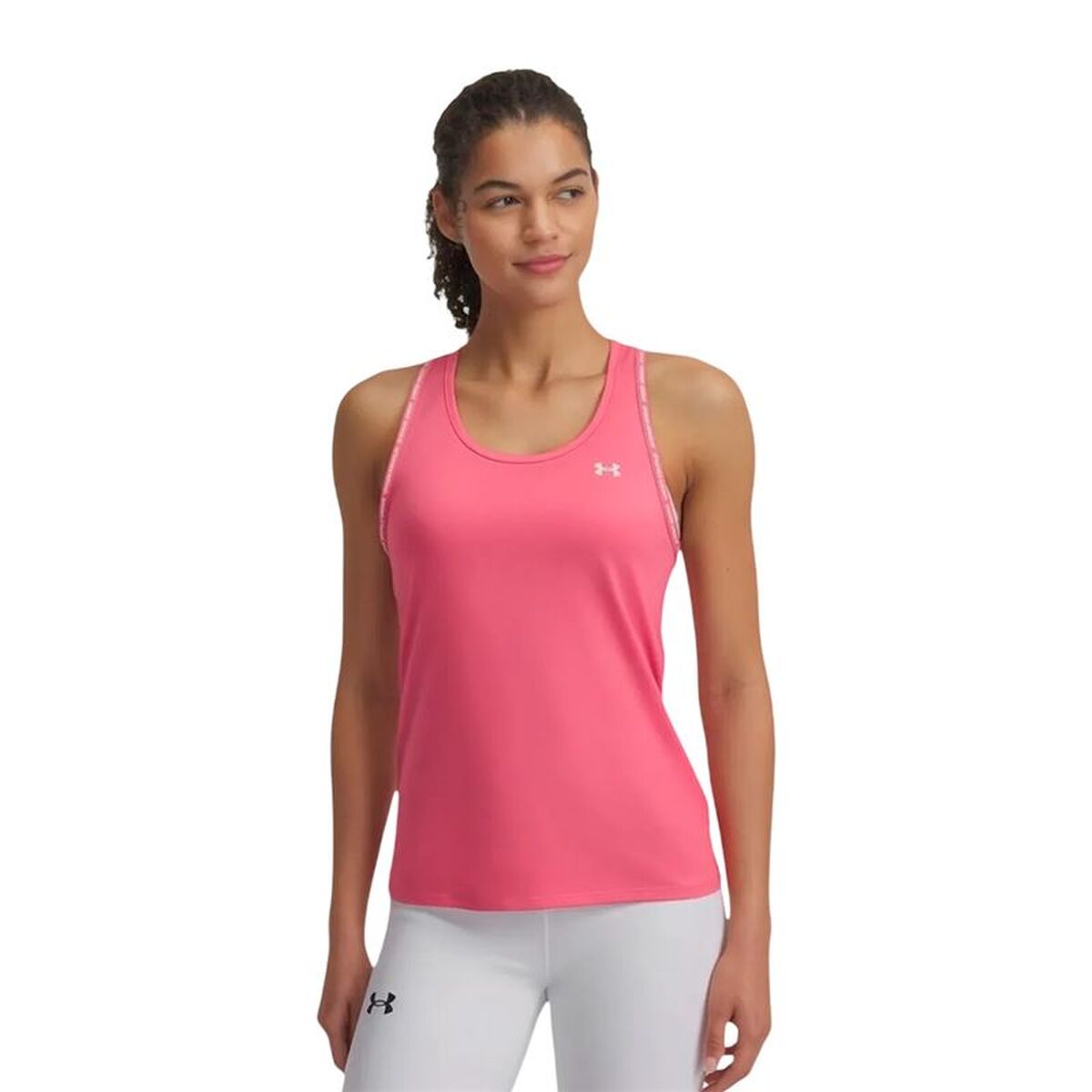 Women’s Sleeveless T-shirt Under Armour Pink Fitness Women’s Sleeveless T-shirt Under Armour Pink Fitness