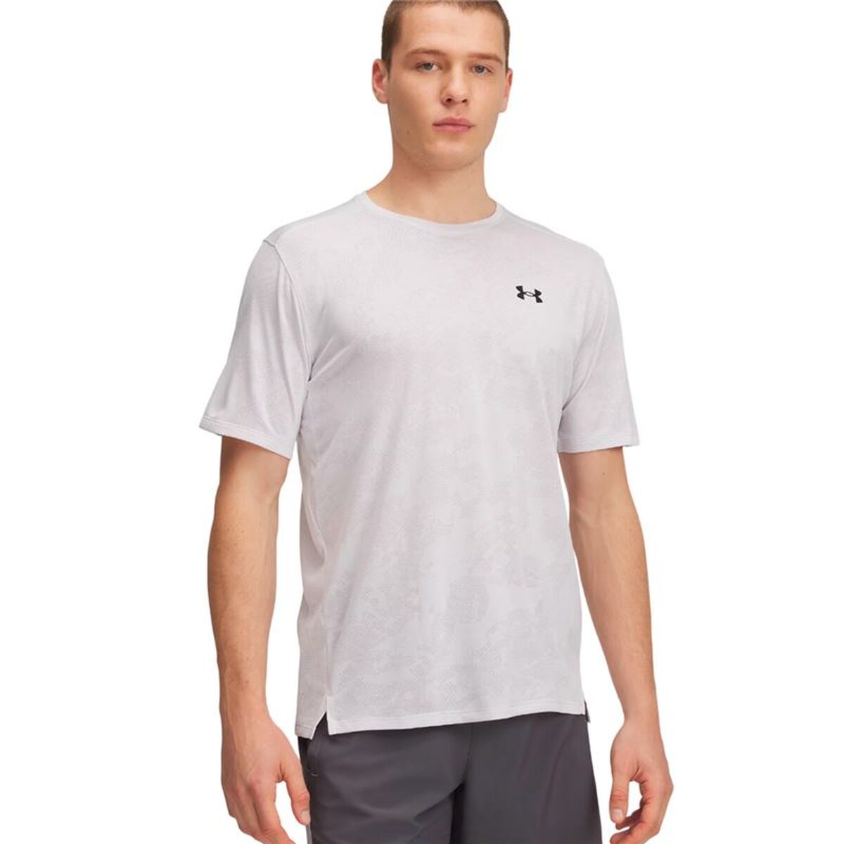 Men’s Short Sleeve T-Shirt Under Armour Tech Light grey Men’s Short Sleeve T-Shirt Under Armour Tech Light grey