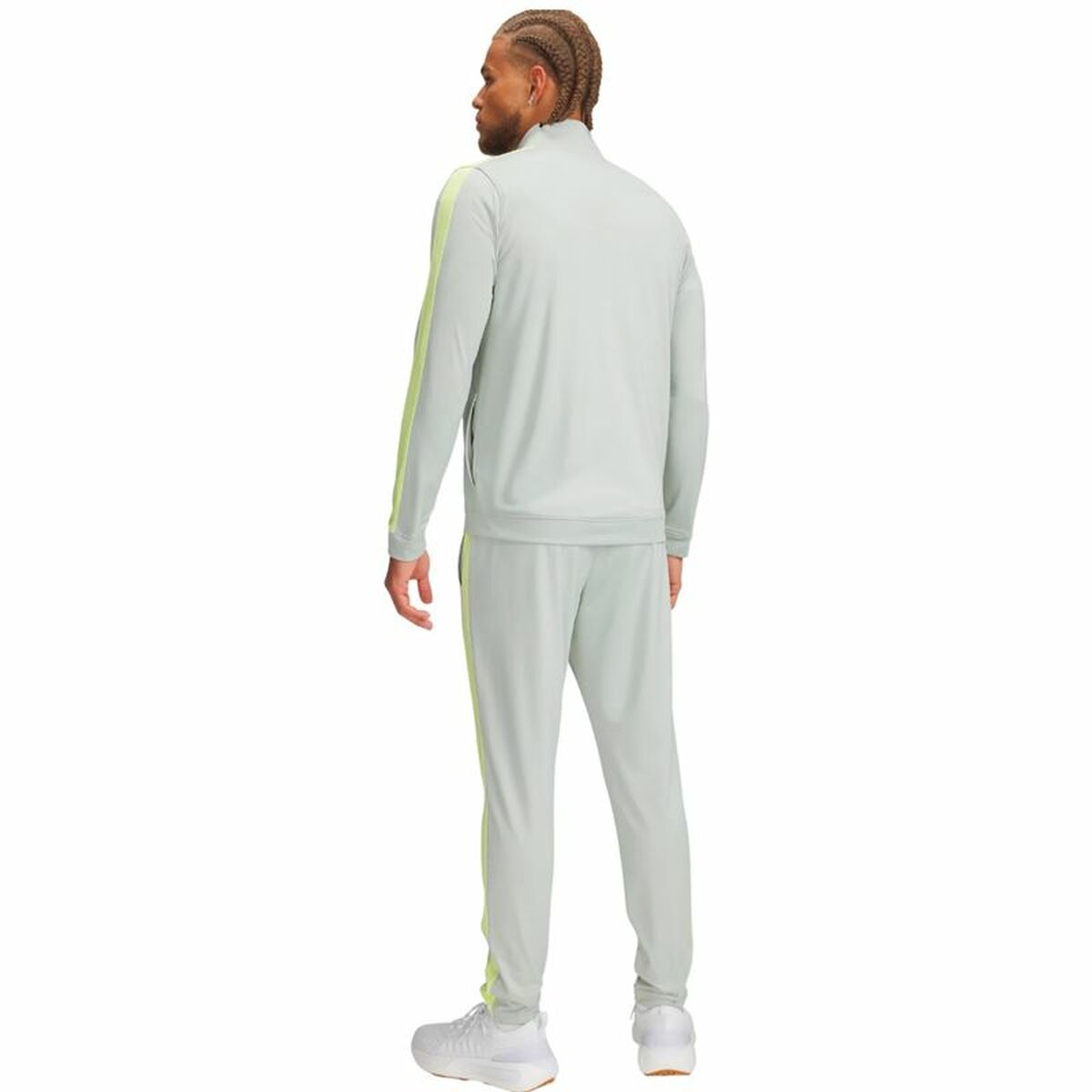 Tracksuit for Adults Under Armour Rival Knit Light Green Men
