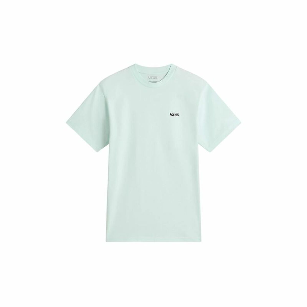 Womenâs Short Sleeve T-Shirt Vans Left Chest Logo Em Hint Of Mint Aquamarine Womenâs Short Sleeve T-Shirt Vans Left Chest Logo Em Hint Of Mint Aquamarine