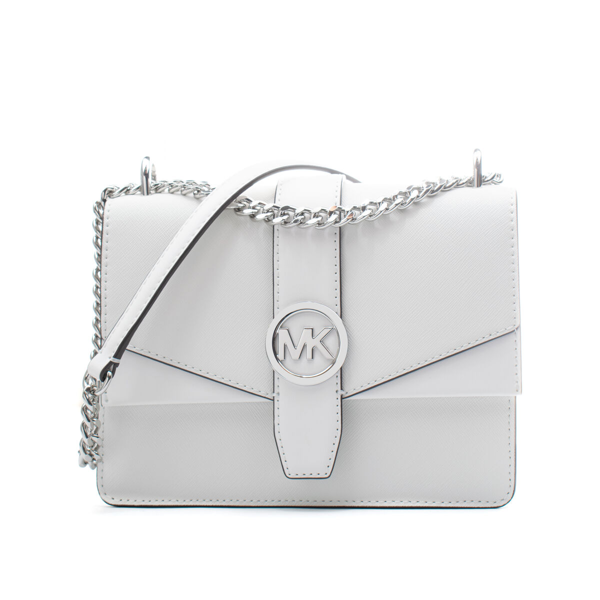 Shoulder Bag Michael Kors Greenwich White 20 x 18 x 6 cm Shoulder Bag Michael Kors Greenwich White 20 x 18 x 6 cm
