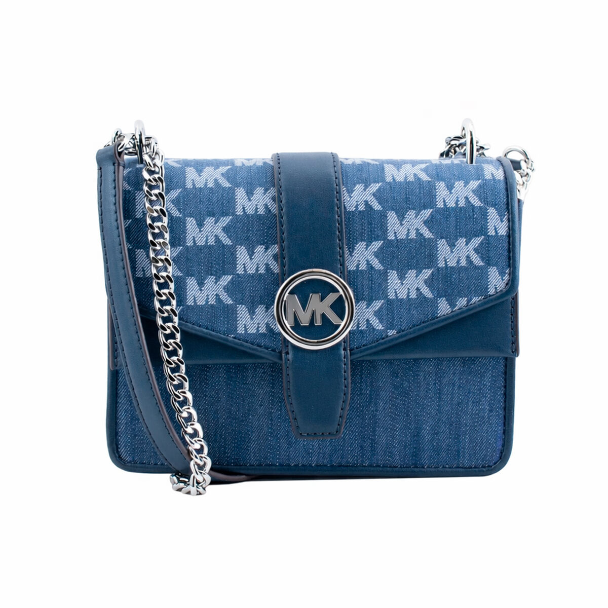 Shoulder Bag Michael Kors GREENWICH Blue 21 x 15 x 8 cm Shoulder Bag Michael Kors GREENWICH Blue 21 x 15 x 8 cm