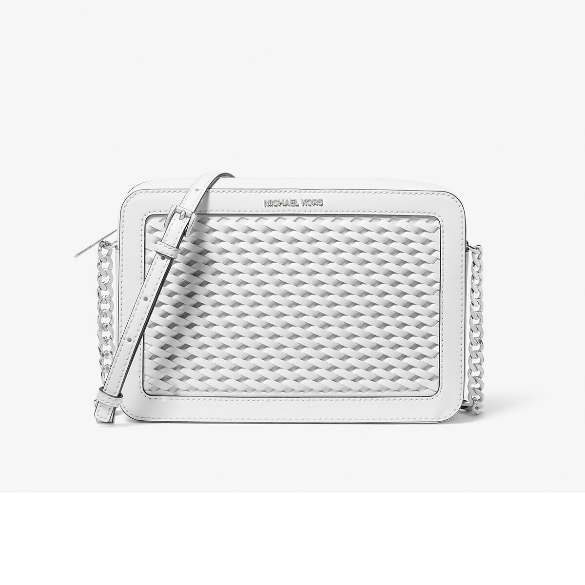 Shoulder Bag Michael Kors 35T5STTC3Y-OPTIC-WHITE White 24 x 16 x 5 cm