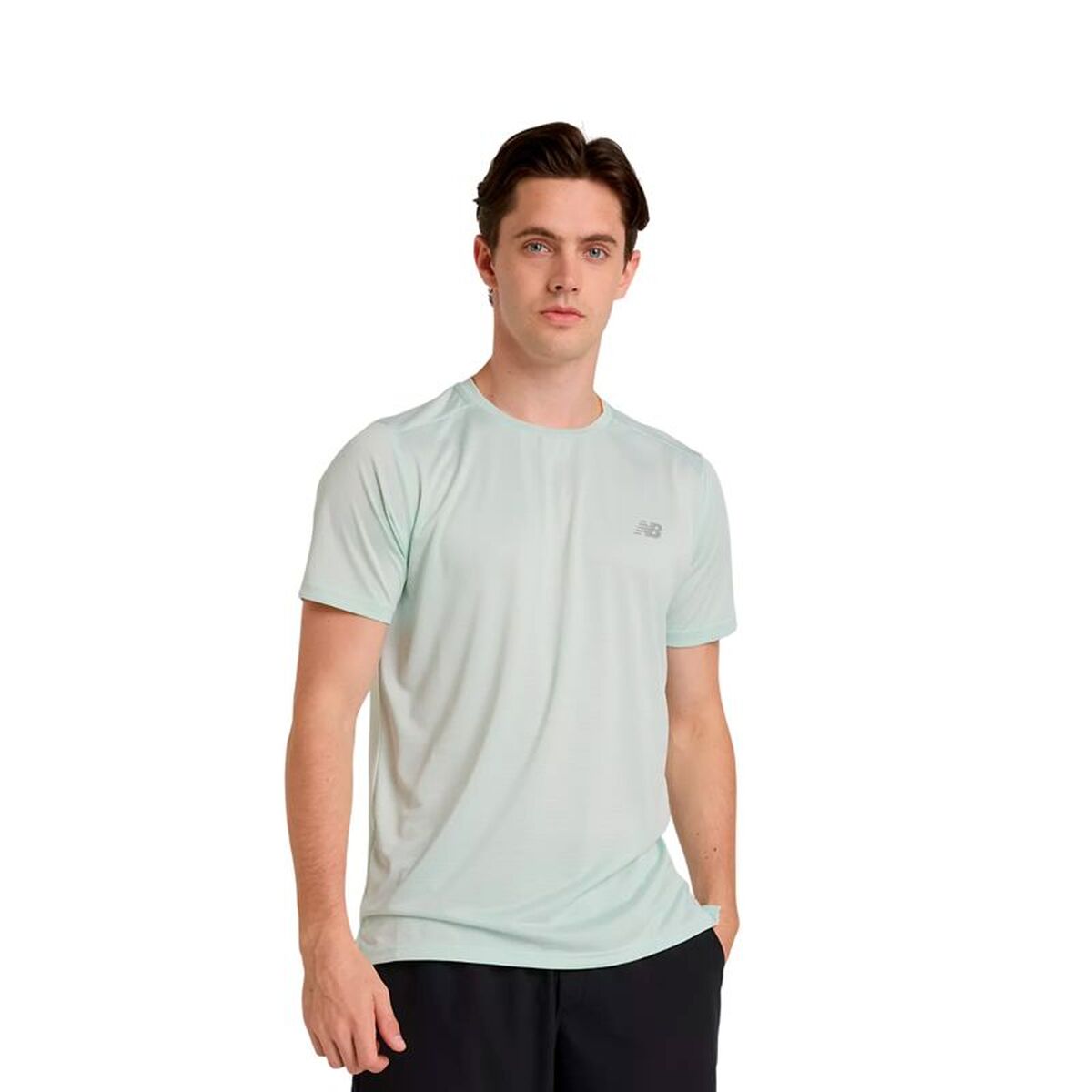 Men’s Short Sleeve T-Shirt New Balance Sport Essentials Light Blue Men’s Short Sleeve T-Shirt New Balance Sport Essentials Light Blue