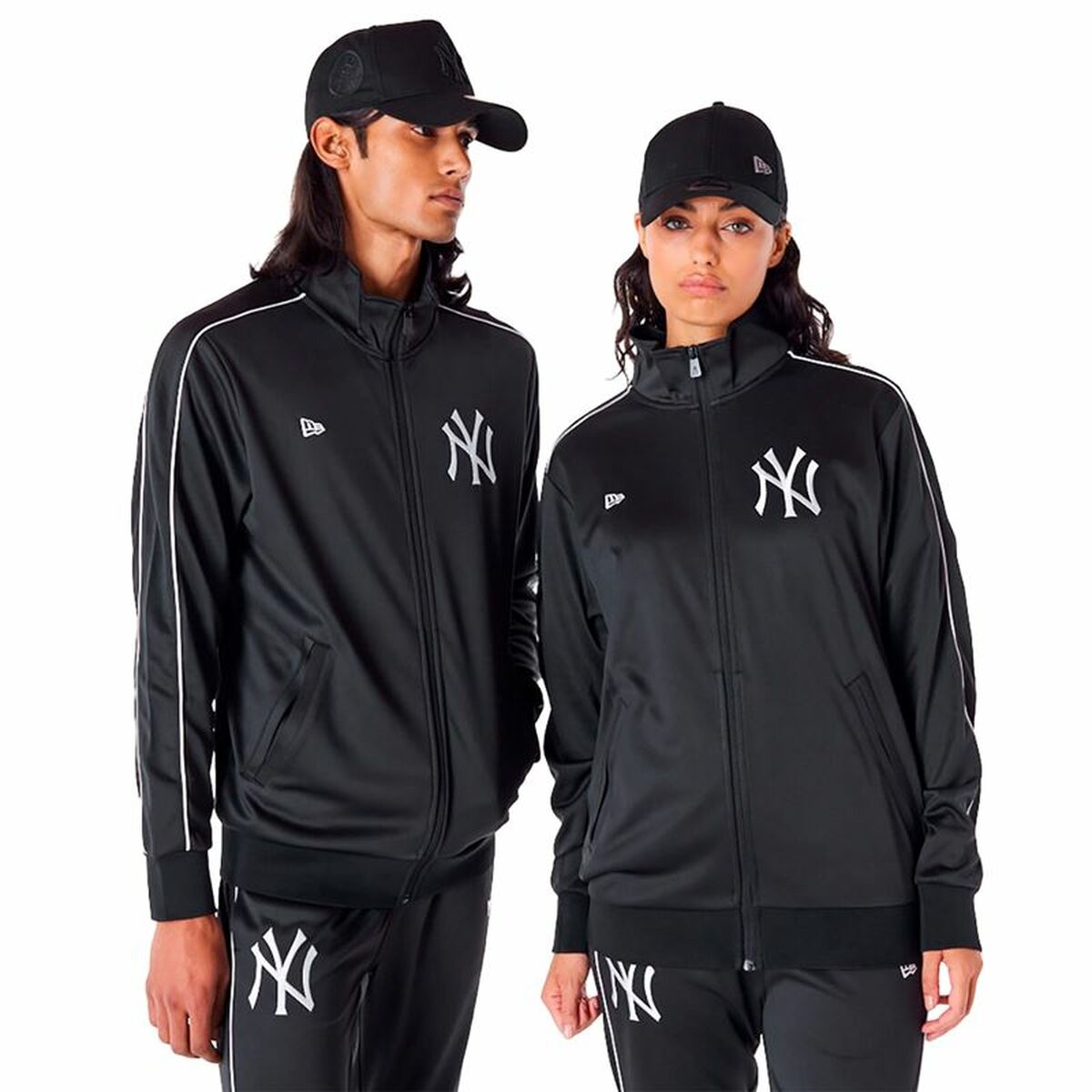 Men’s Sports Jacket New Era TRACK TOP Black