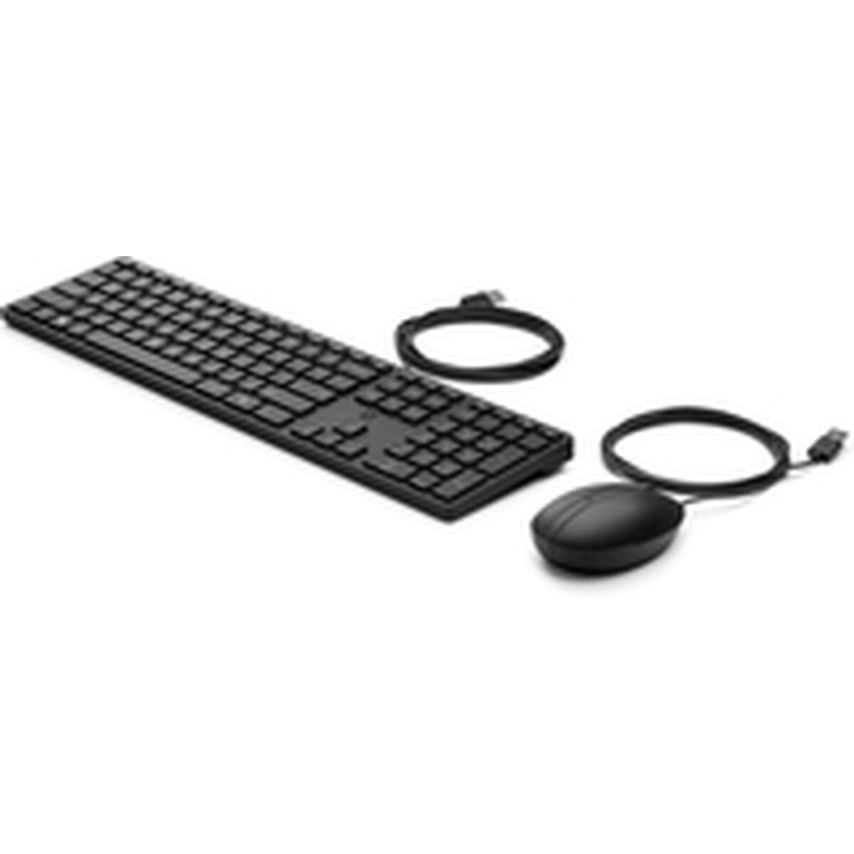 Keyboard and Mouse HP 9SR36UT Black Spanish Qwerty