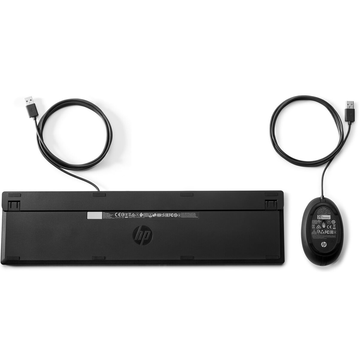Keyboard and Mouse HP 9SR36UT Black Spanish Qwerty