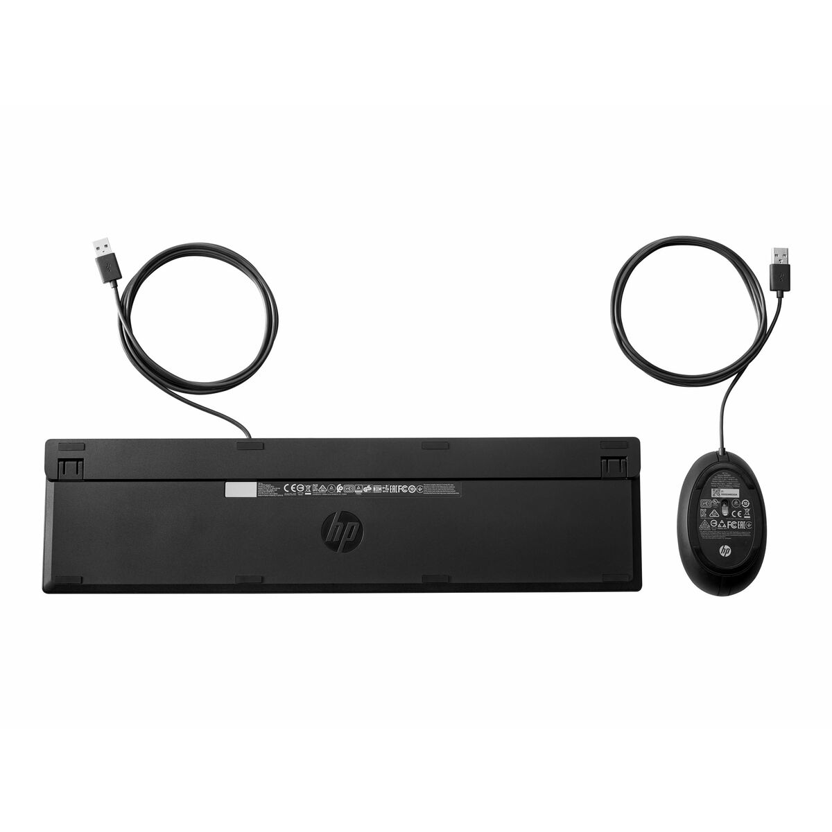 Keyboard and Mouse HP 9SR36UT Black Spanish Qwerty
