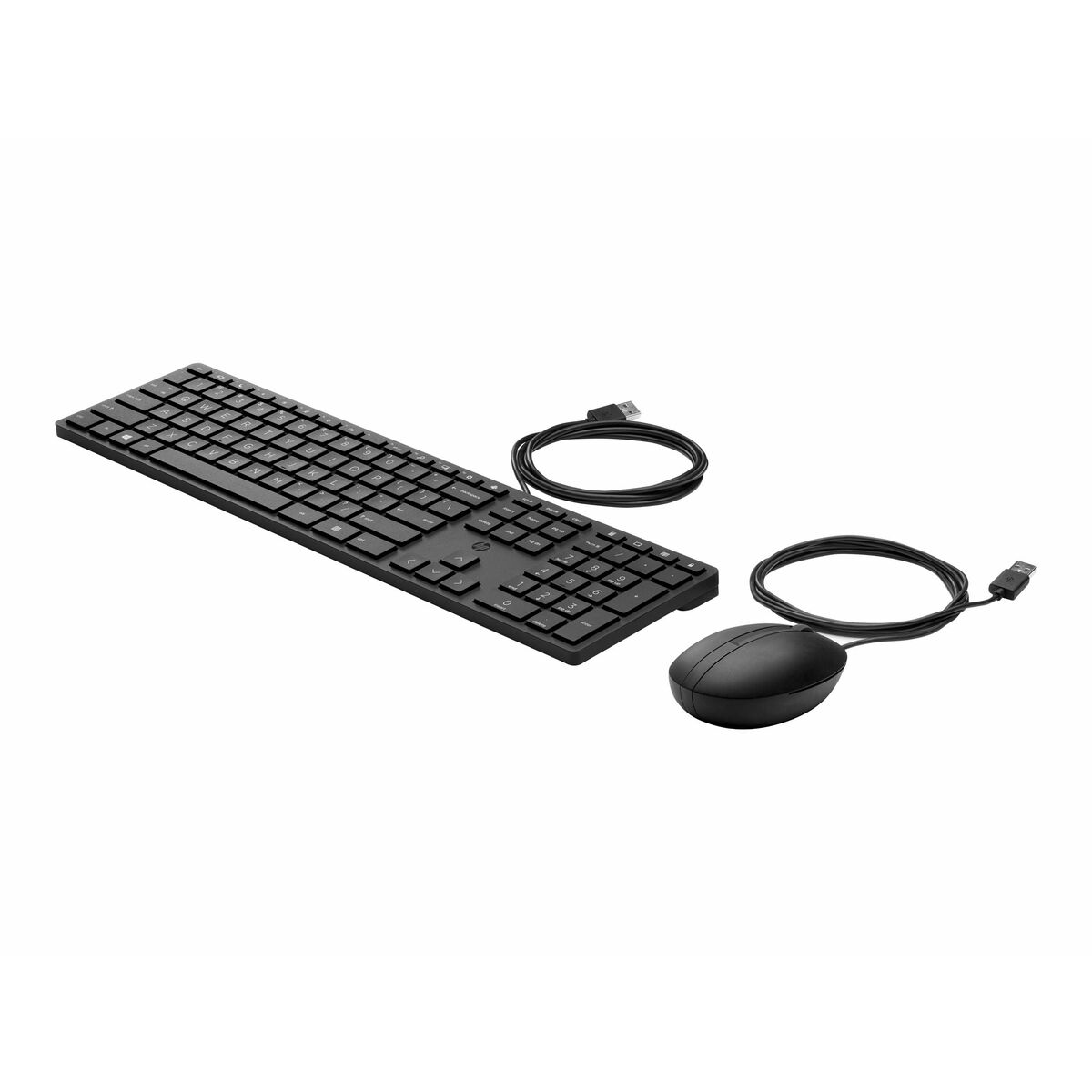 Keyboard and Mouse HP 9SR36UT Black Spanish Qwerty