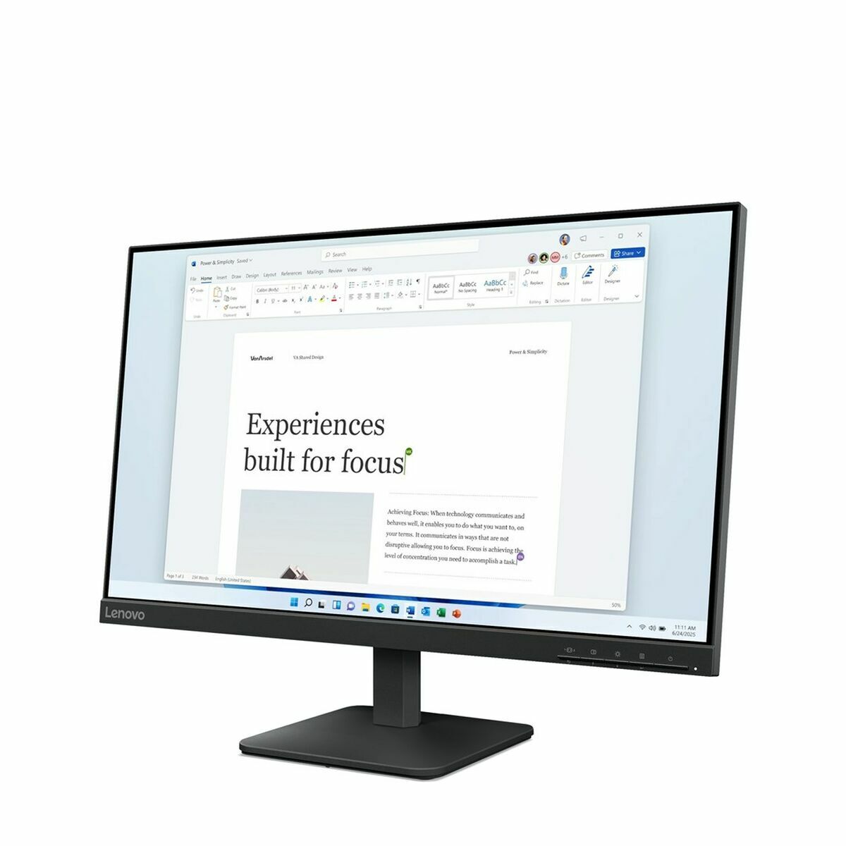 Monitor Lenovo 68C2KAC1EU Full HD 24″ 23,8″