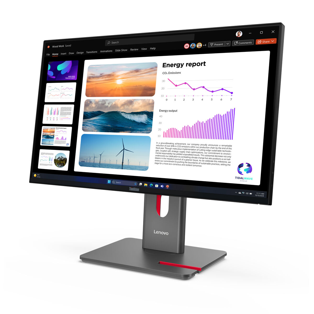 Monitor Lenovo 64B2GAT1EU Quad HD 23,8″