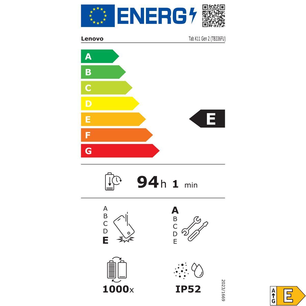 Tablet Lenovo ZAFR0429ES 11″ 8 GB RAM 256 GB Grey