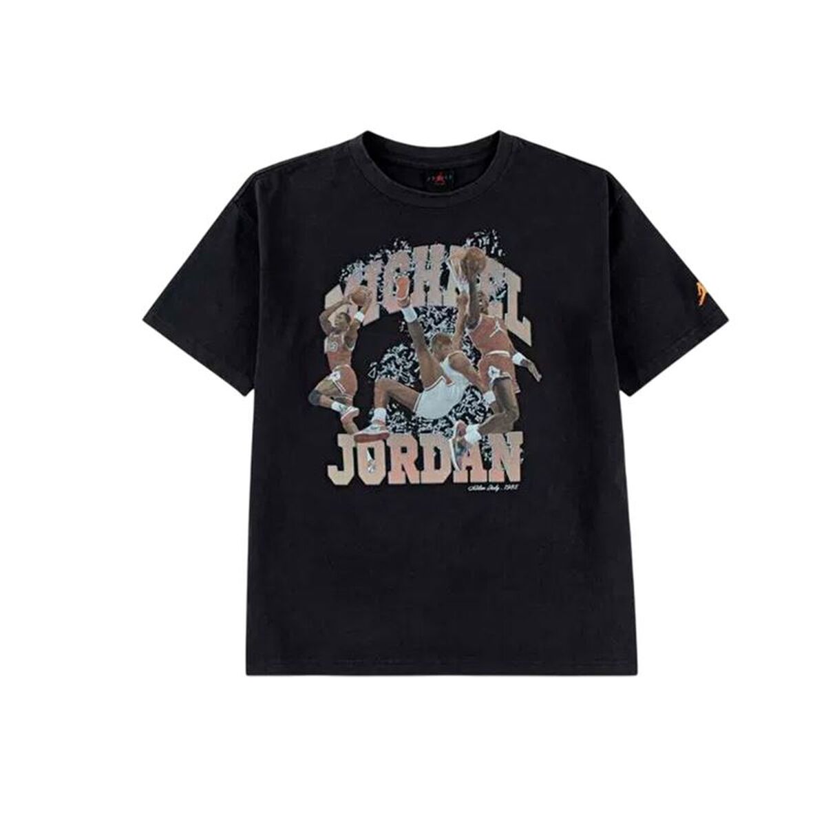 Child’s Short Sleeve T-Shirt Jordan Mj Flt Ess Wsh Black
