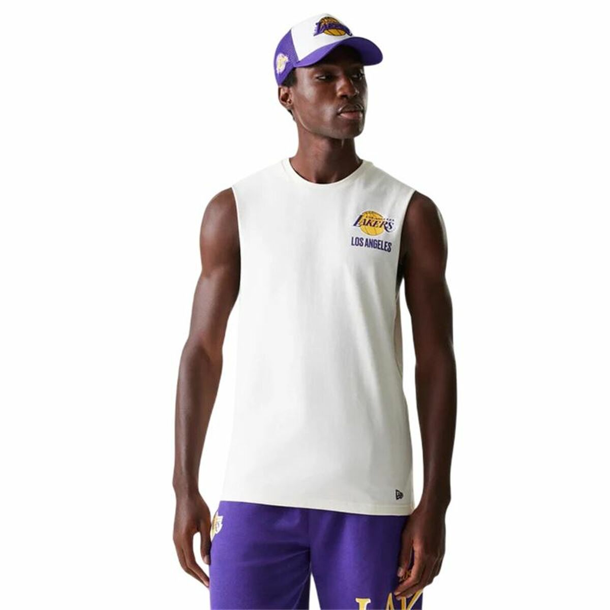 Basketball shirt New Era LA Lakers White