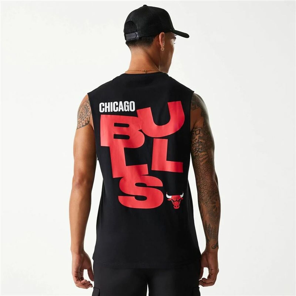 Tank Top Men New Era Chicago Bulls Black