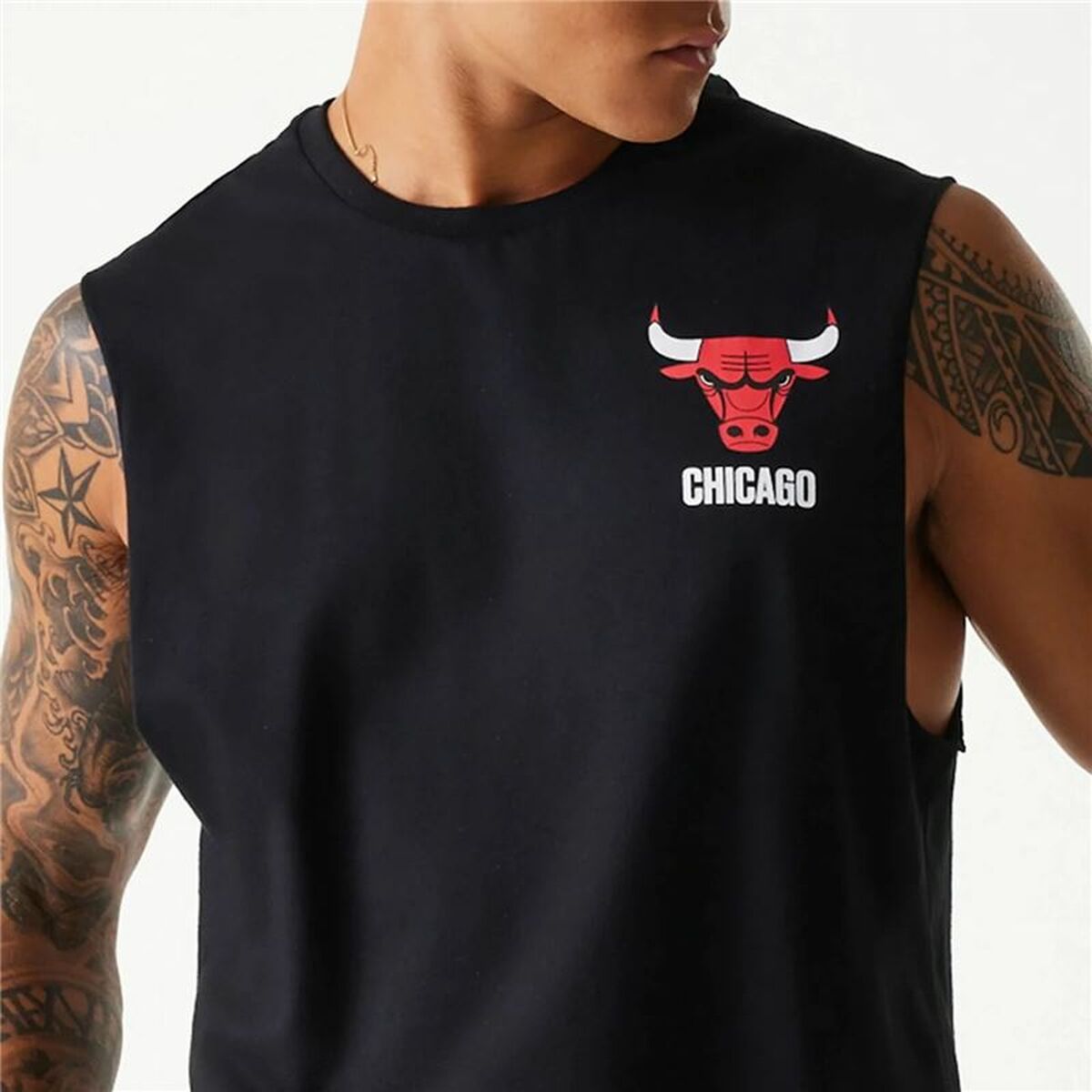 Tank Top Men New Era Chicago Bulls Black